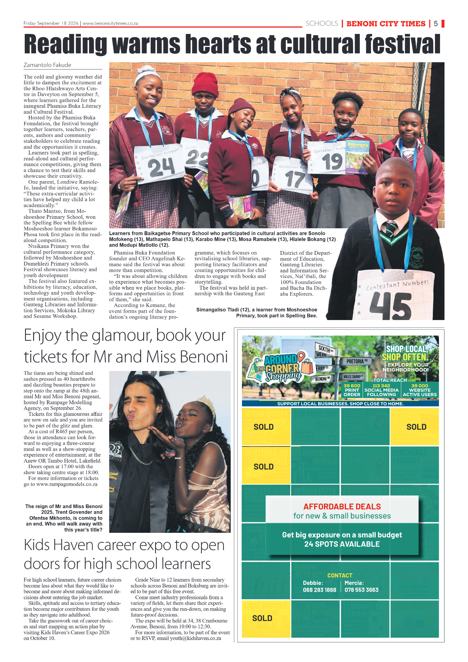Benoni City Times 18 September 2026 page 5