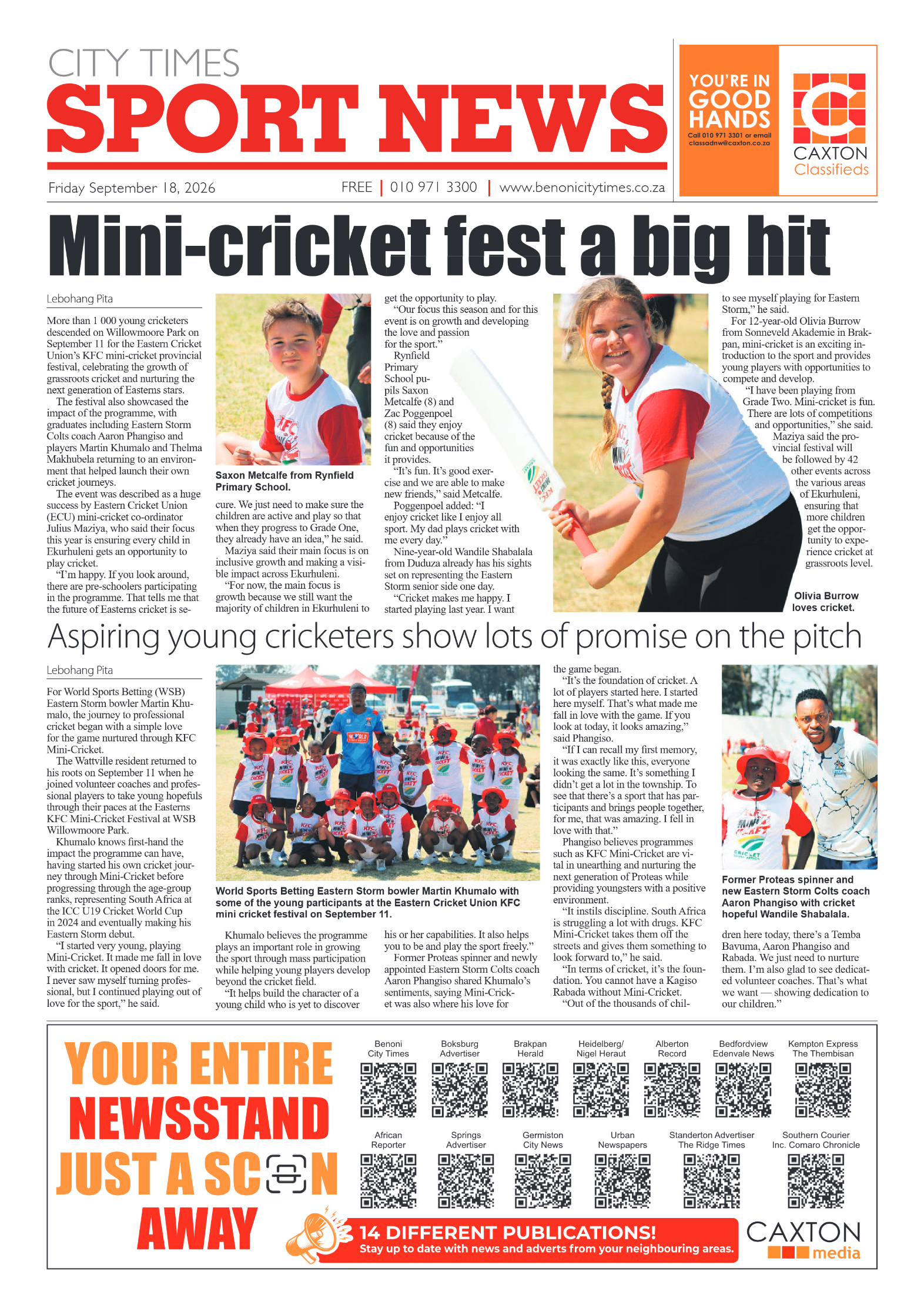 Benoni City Times 18 September 2026 page 8