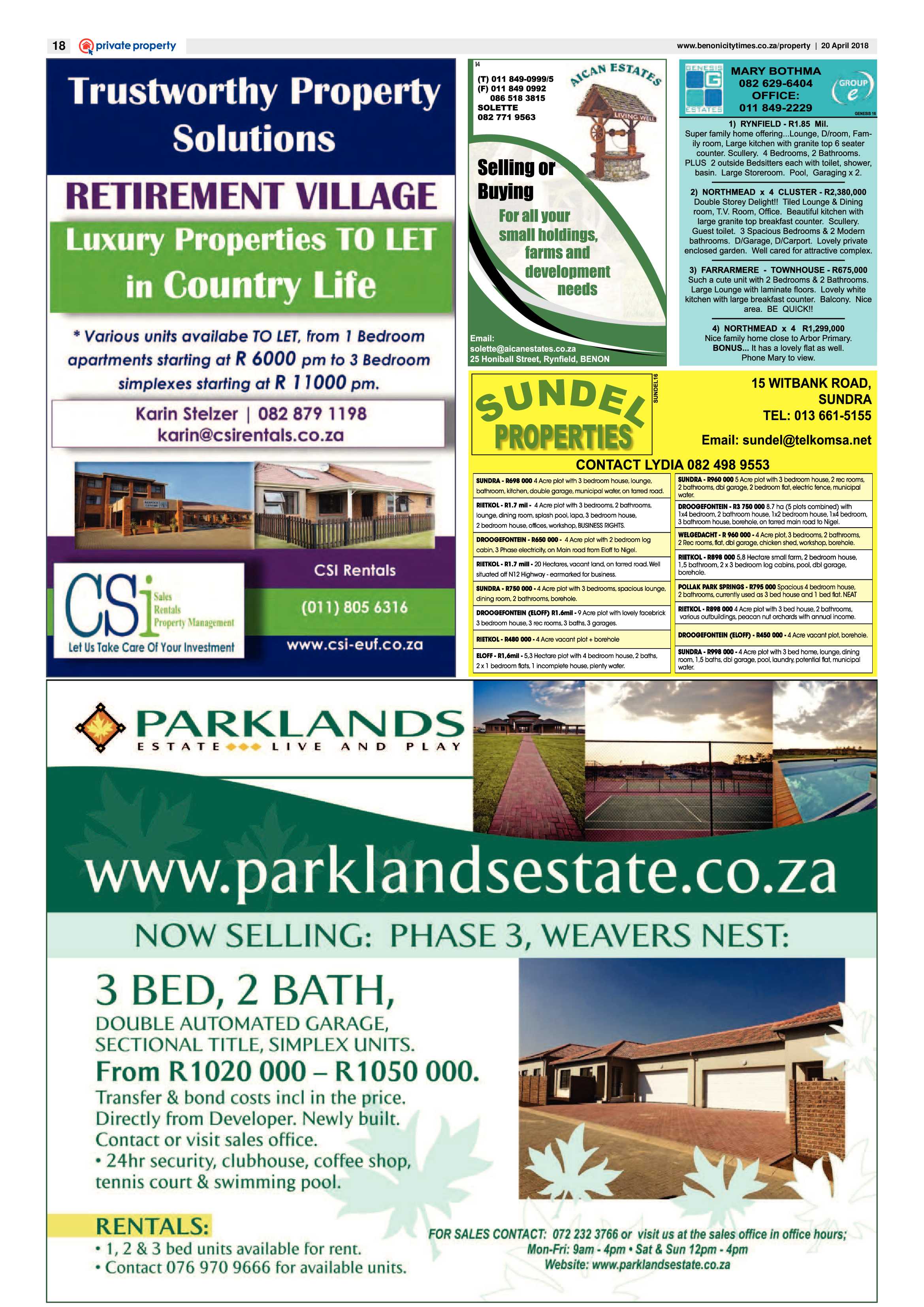 Benoni City Times 19 April 2018 page 18
