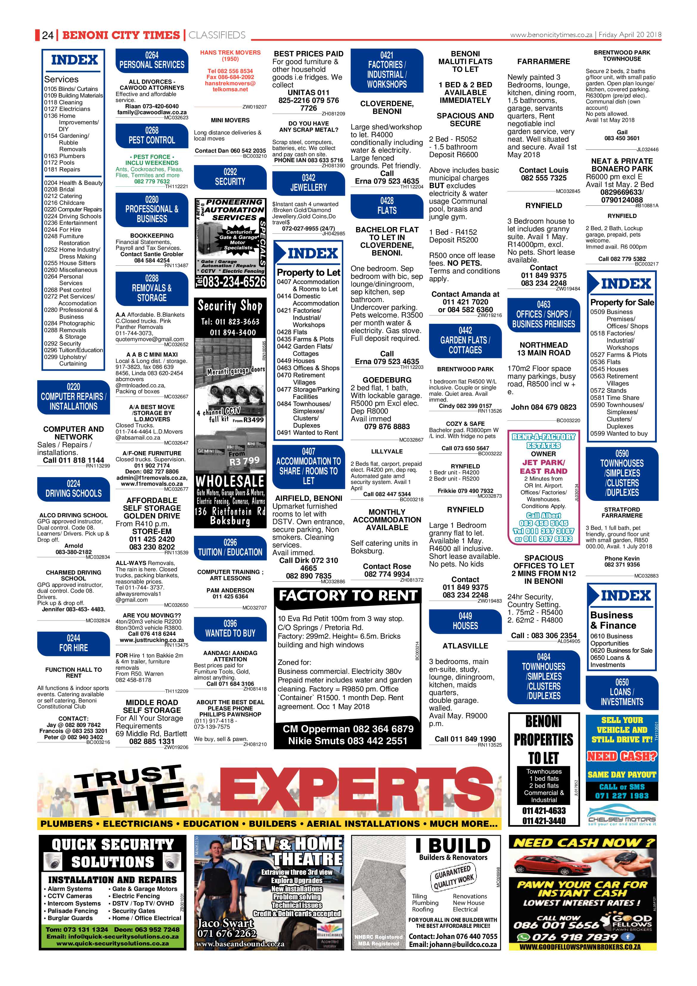 Benoni City Times 19 April 2018 page 24