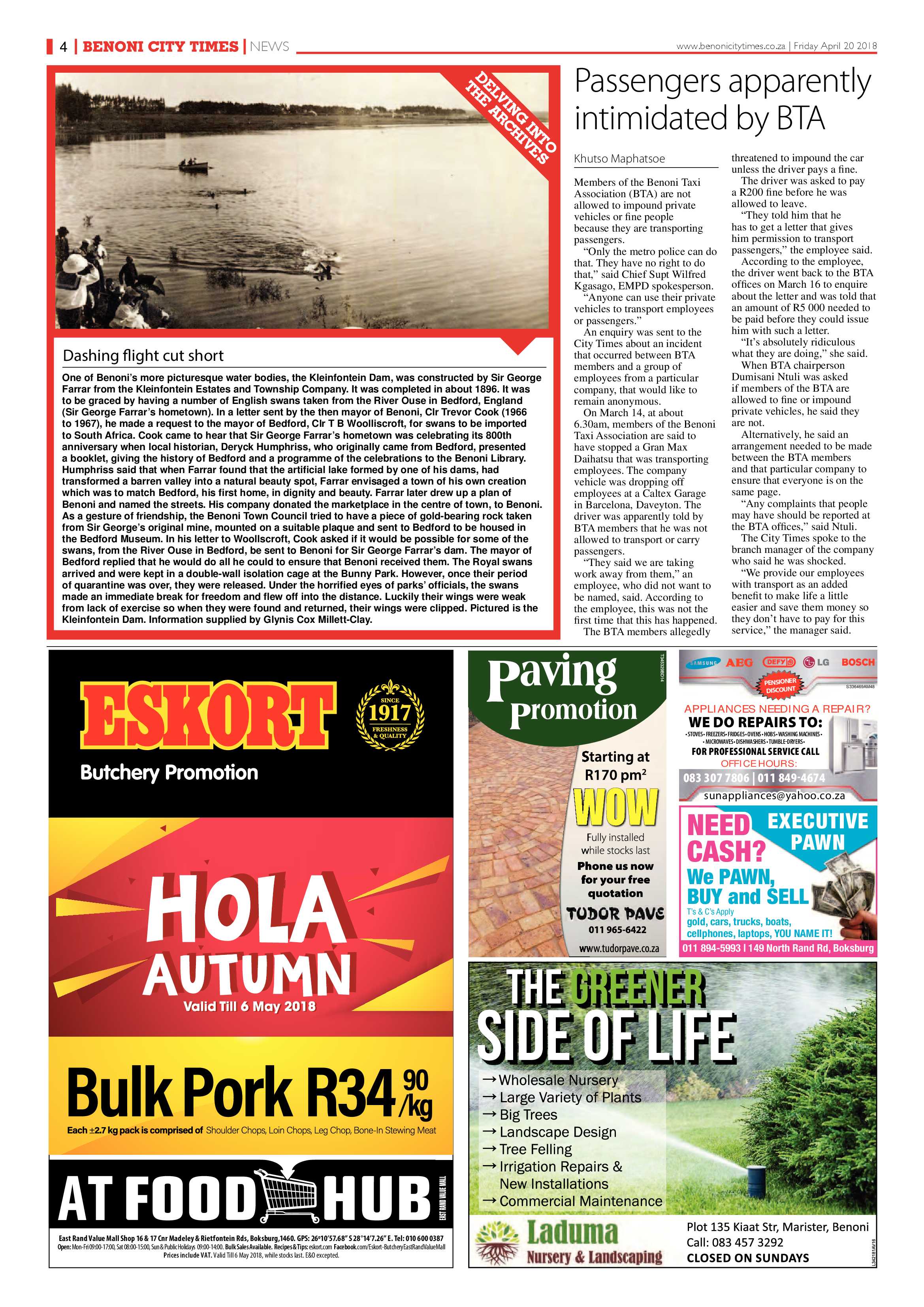 Benoni City Times 19 April 2018 page 4