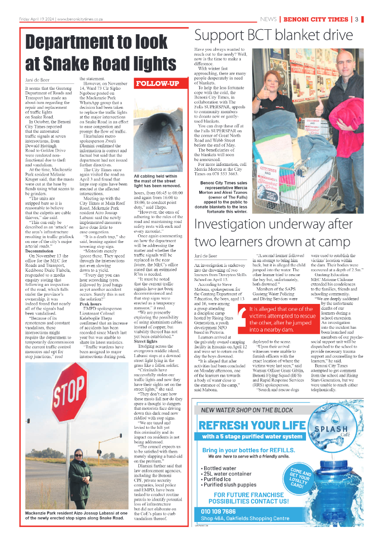 Benoni City Times 19 April 2024 page 3