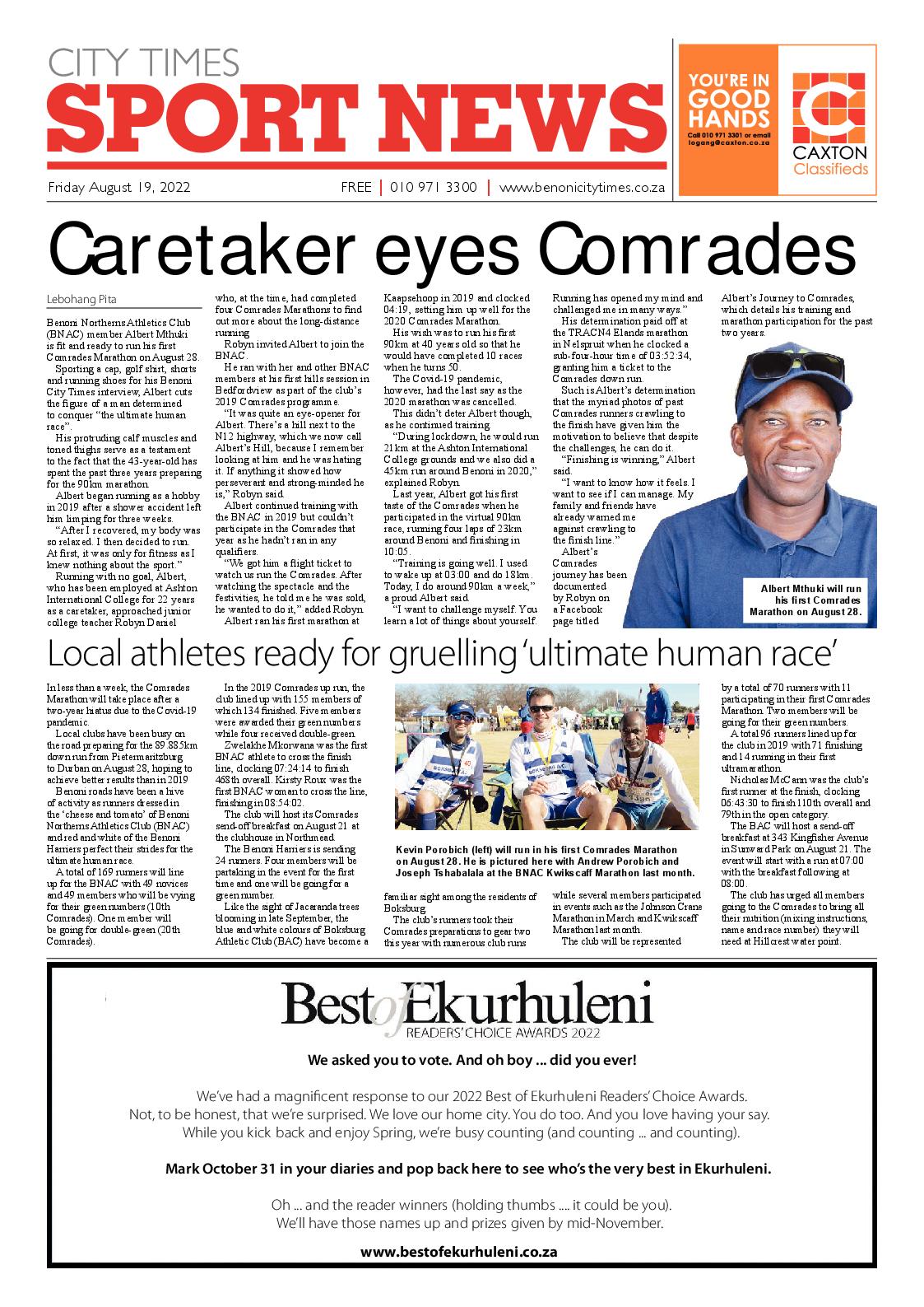 Benoni City Times 19 August 2022 page 12