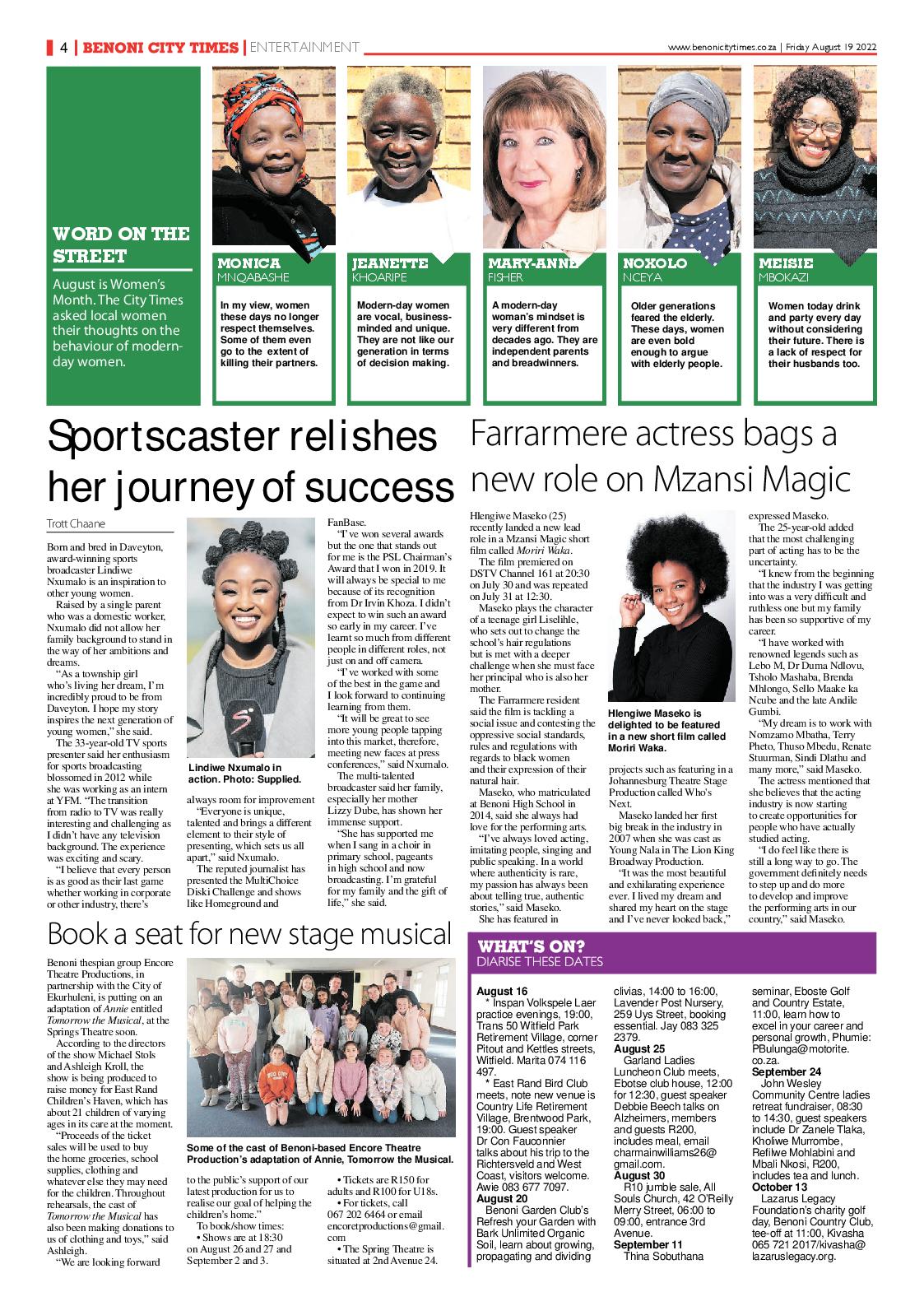 Benoni City Times 19 August 2022 page 4