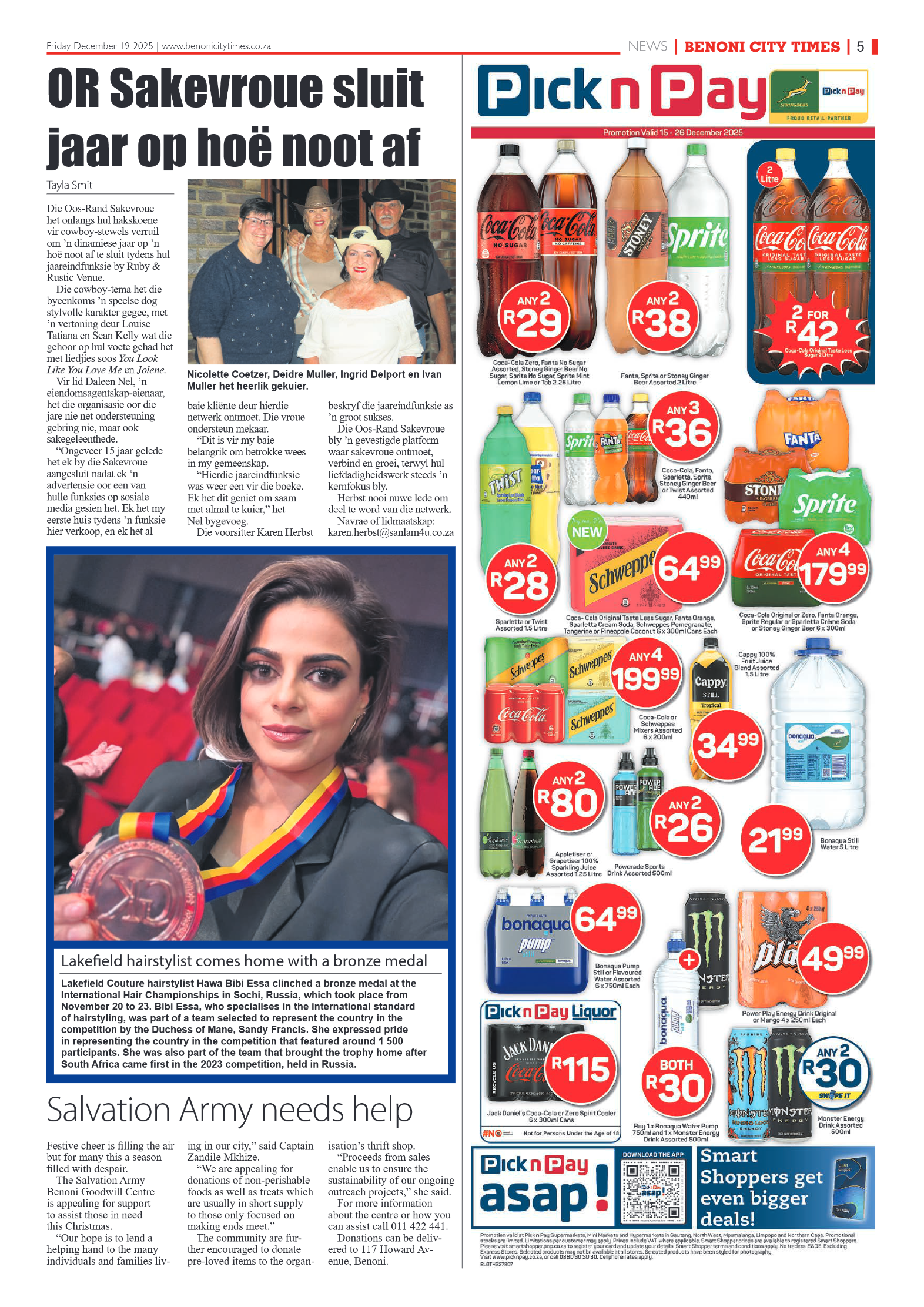 Benoni City Times 19 December 2025 page 5