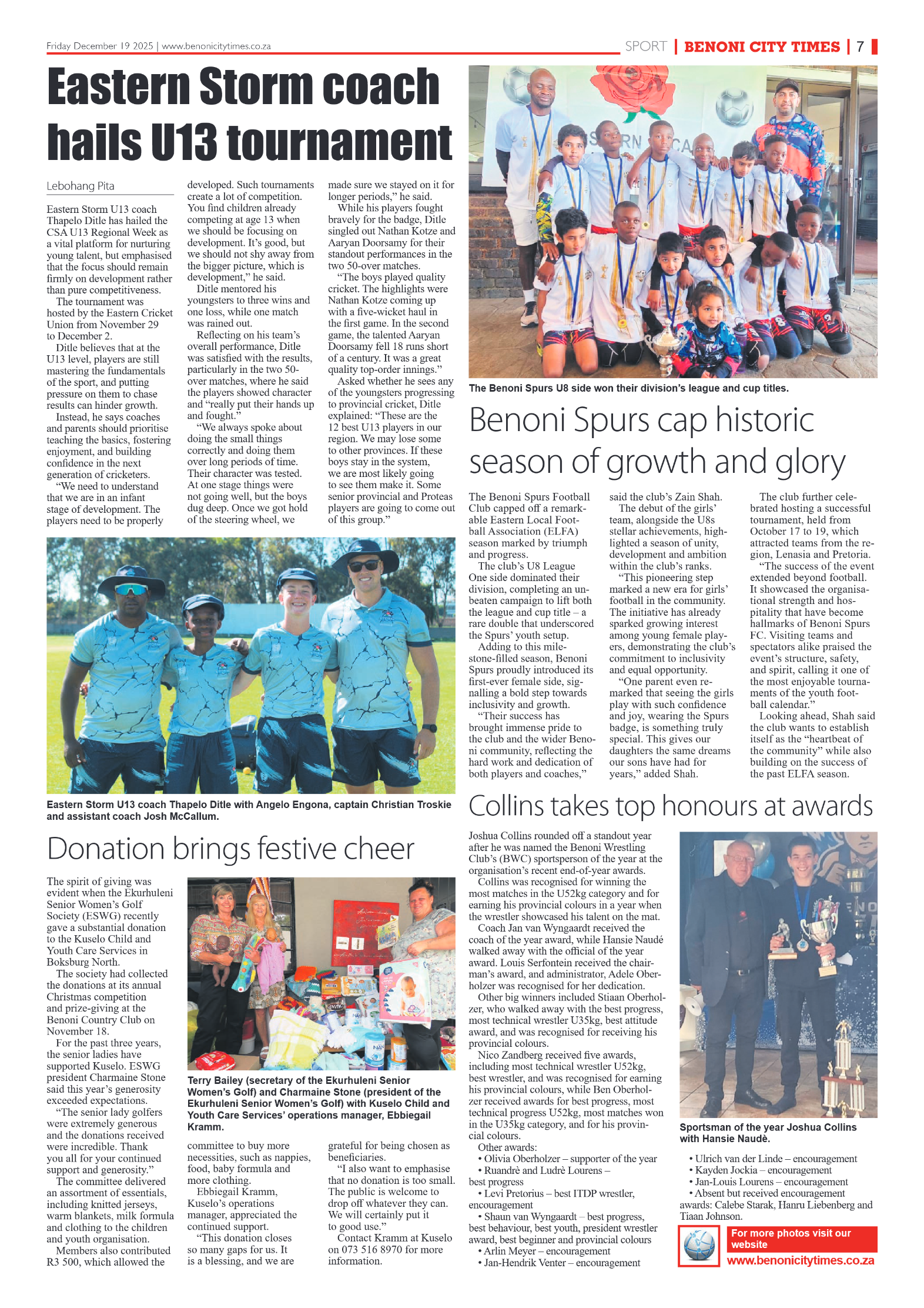 Benoni City Times 19 December 2025 page 7