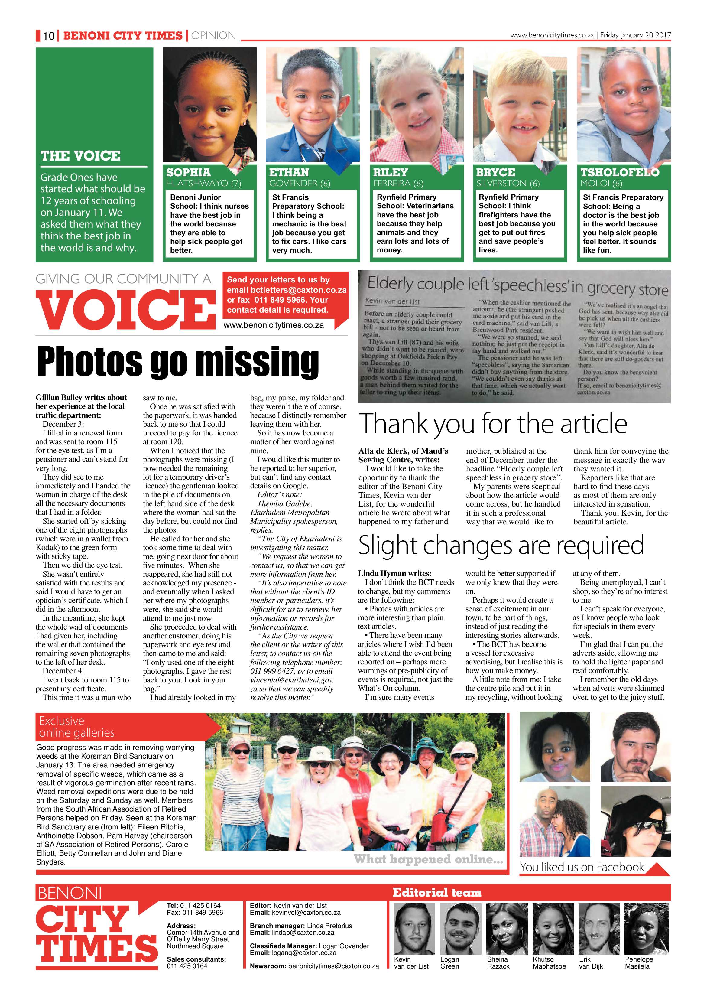 Benoni City Times 19 January 2017 page 10