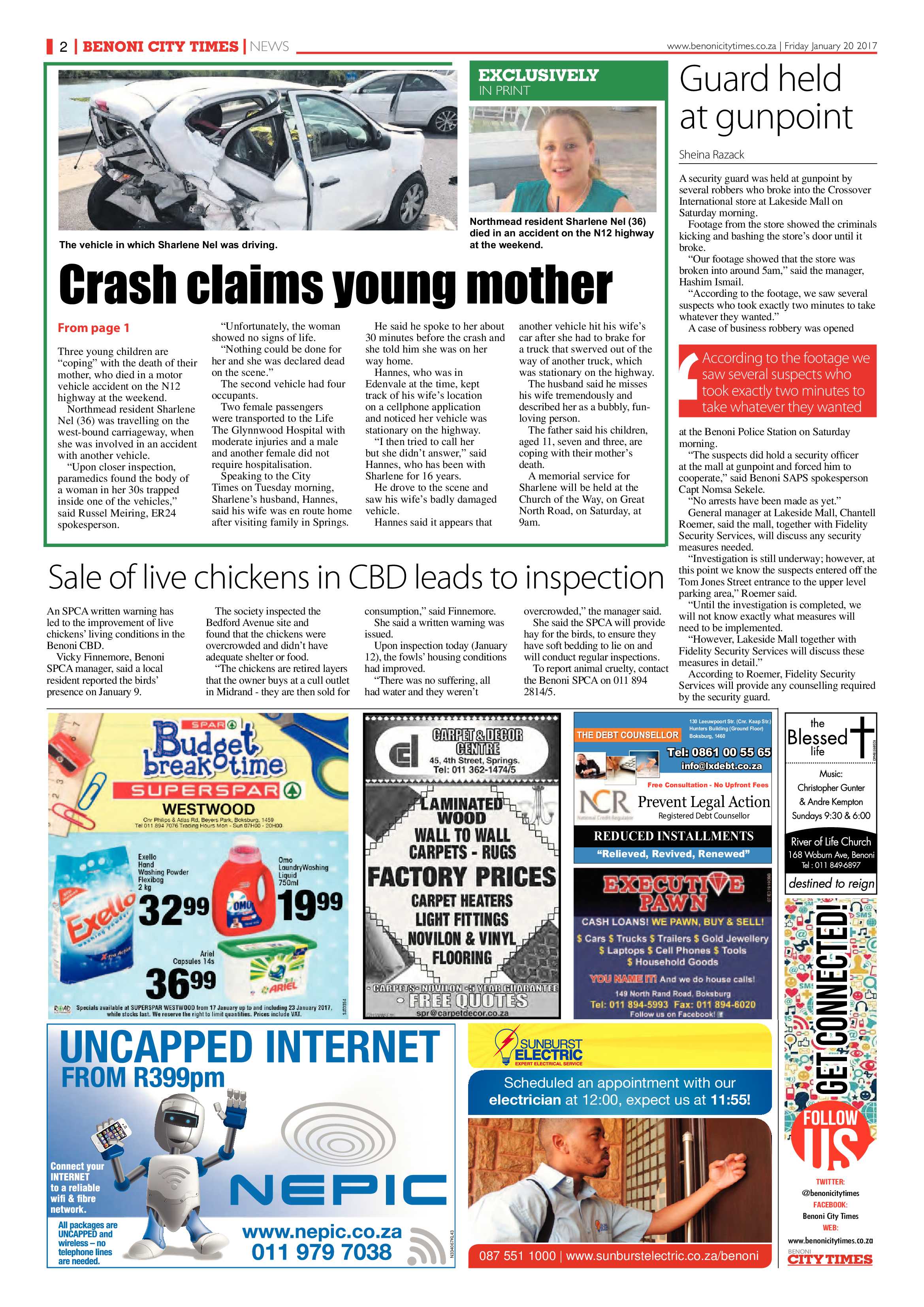 Benoni City Times 19 January 2017 page 2