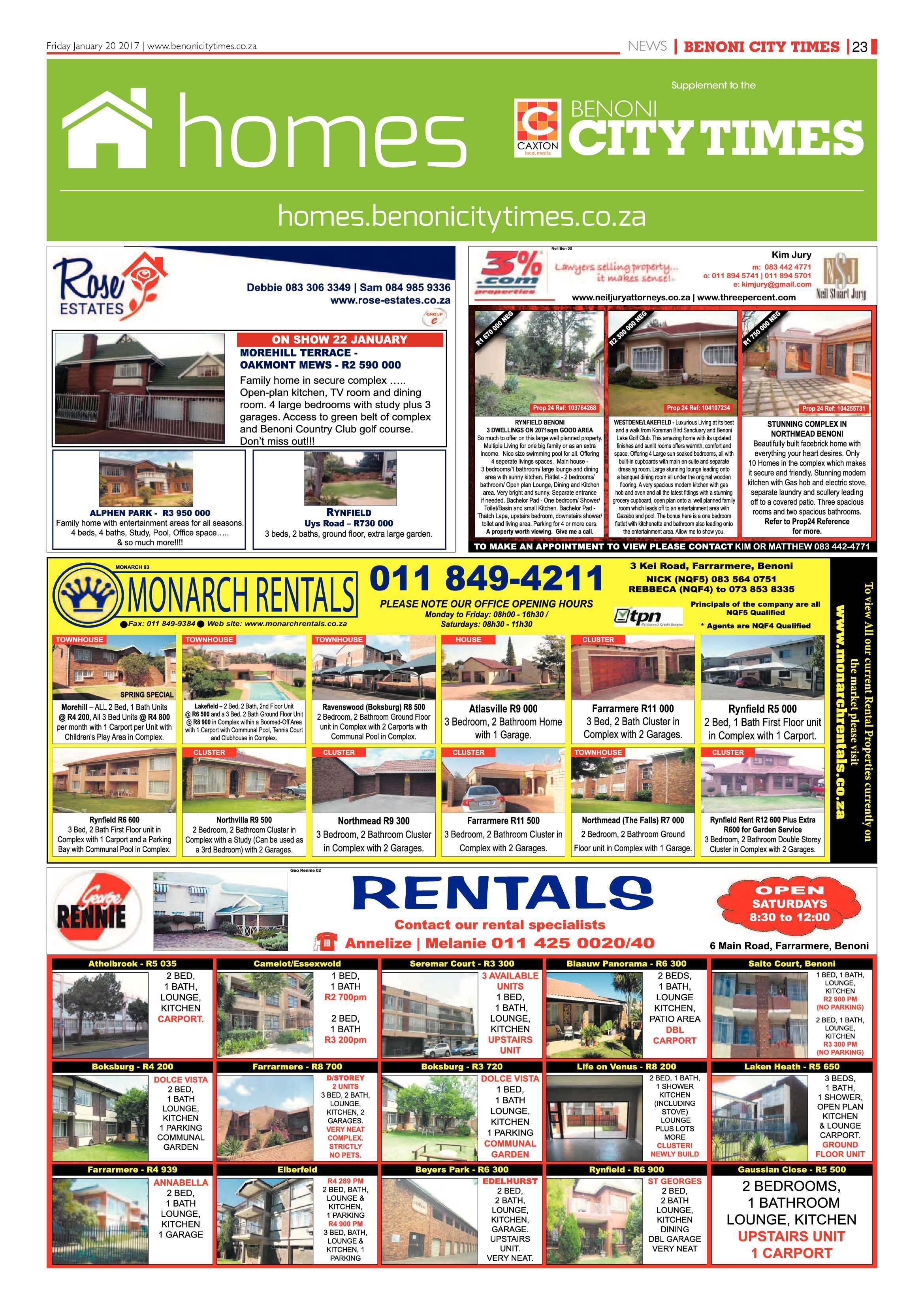 Benoni City Times 19 January 2017 page 23