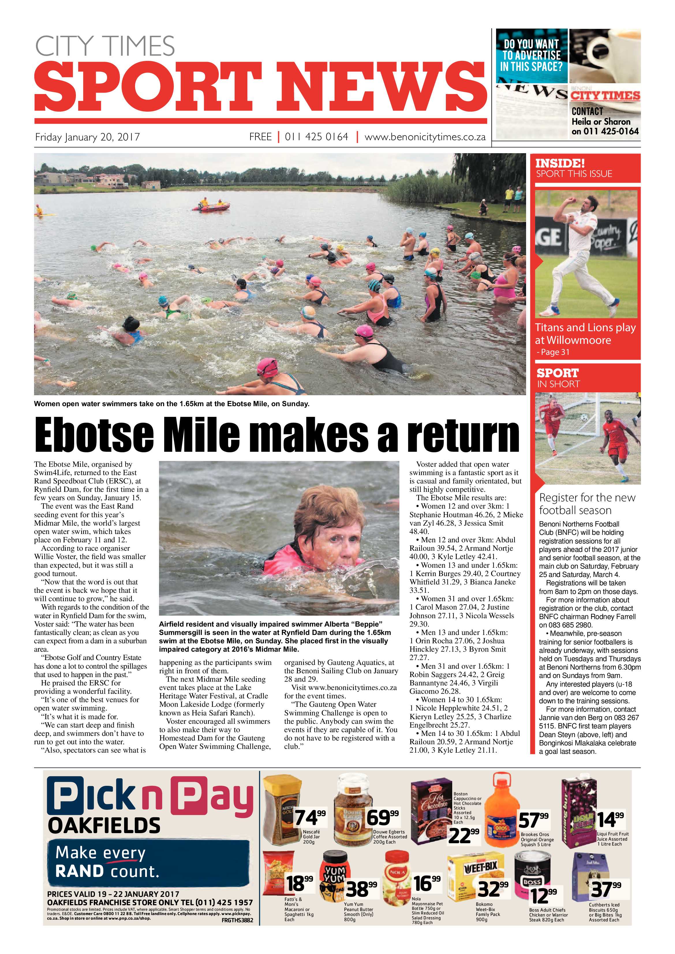 Benoni City Times 19 January 2017 page 32