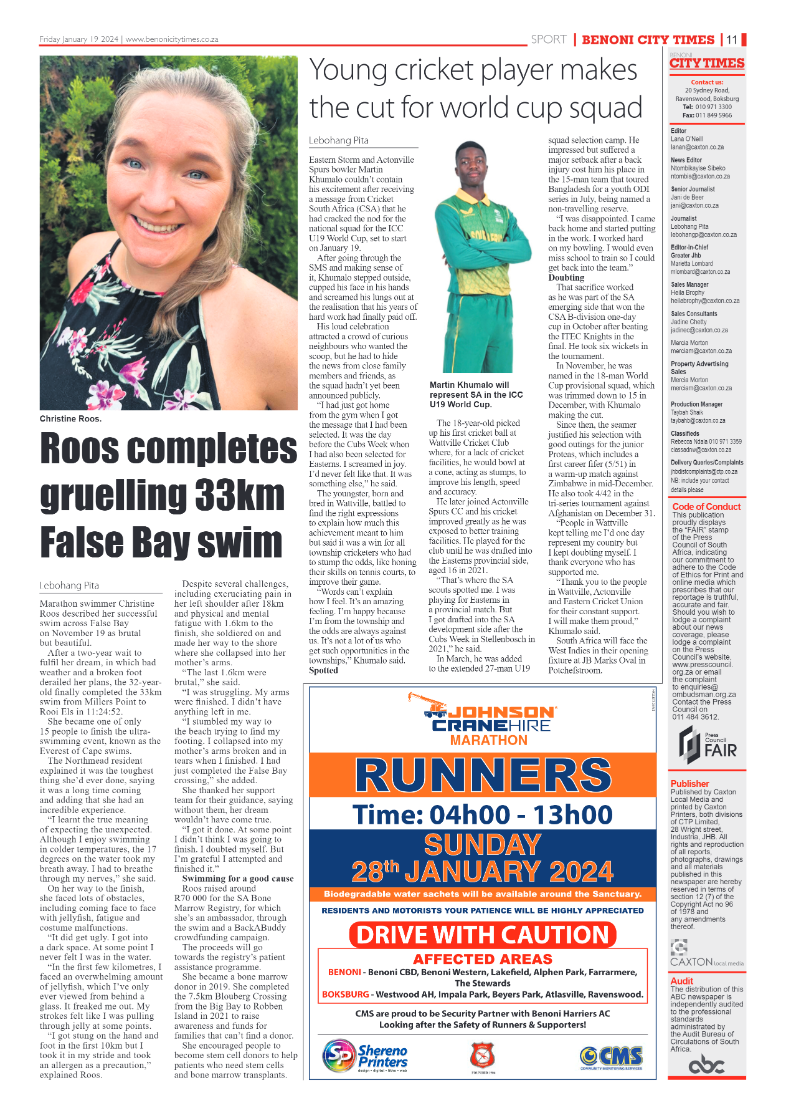 Benoni City Times 19 January 2024 page 11