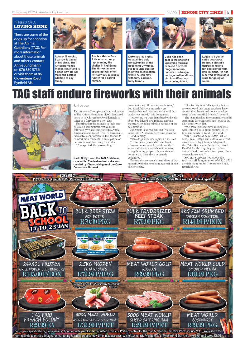 Benoni City Times 19 January 2024 page 5
