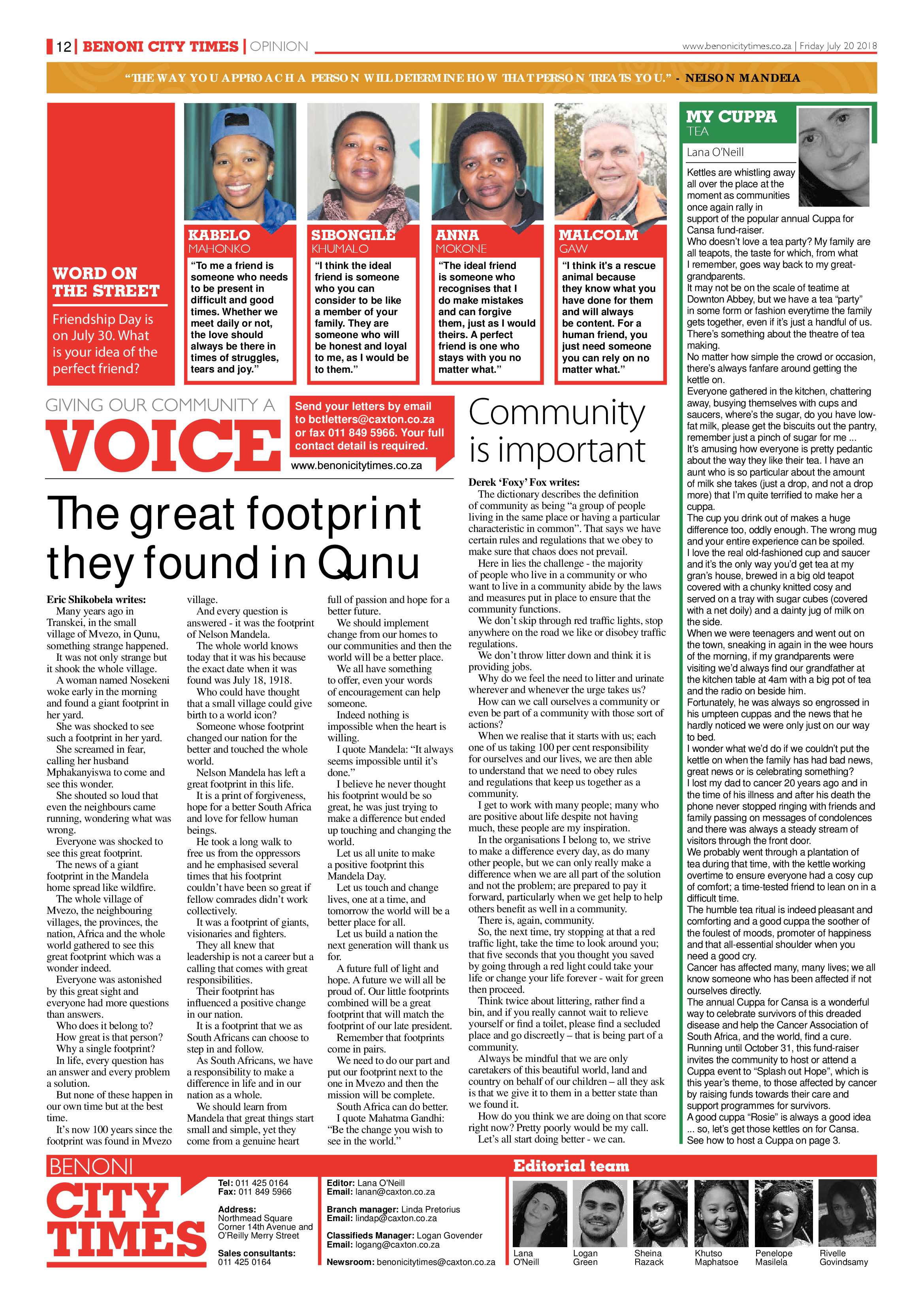 Benoni City Times 19 July 2018 page 12