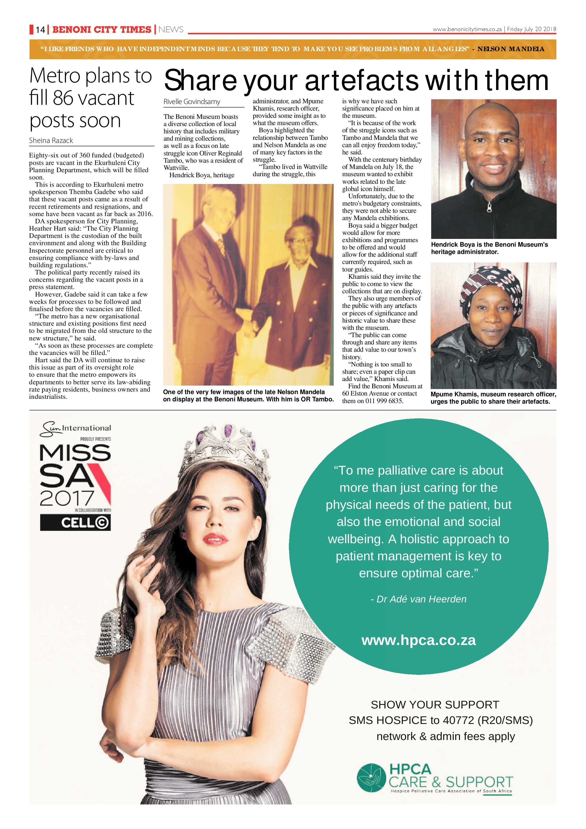 Benoni City Times 19 July 2018 page 14