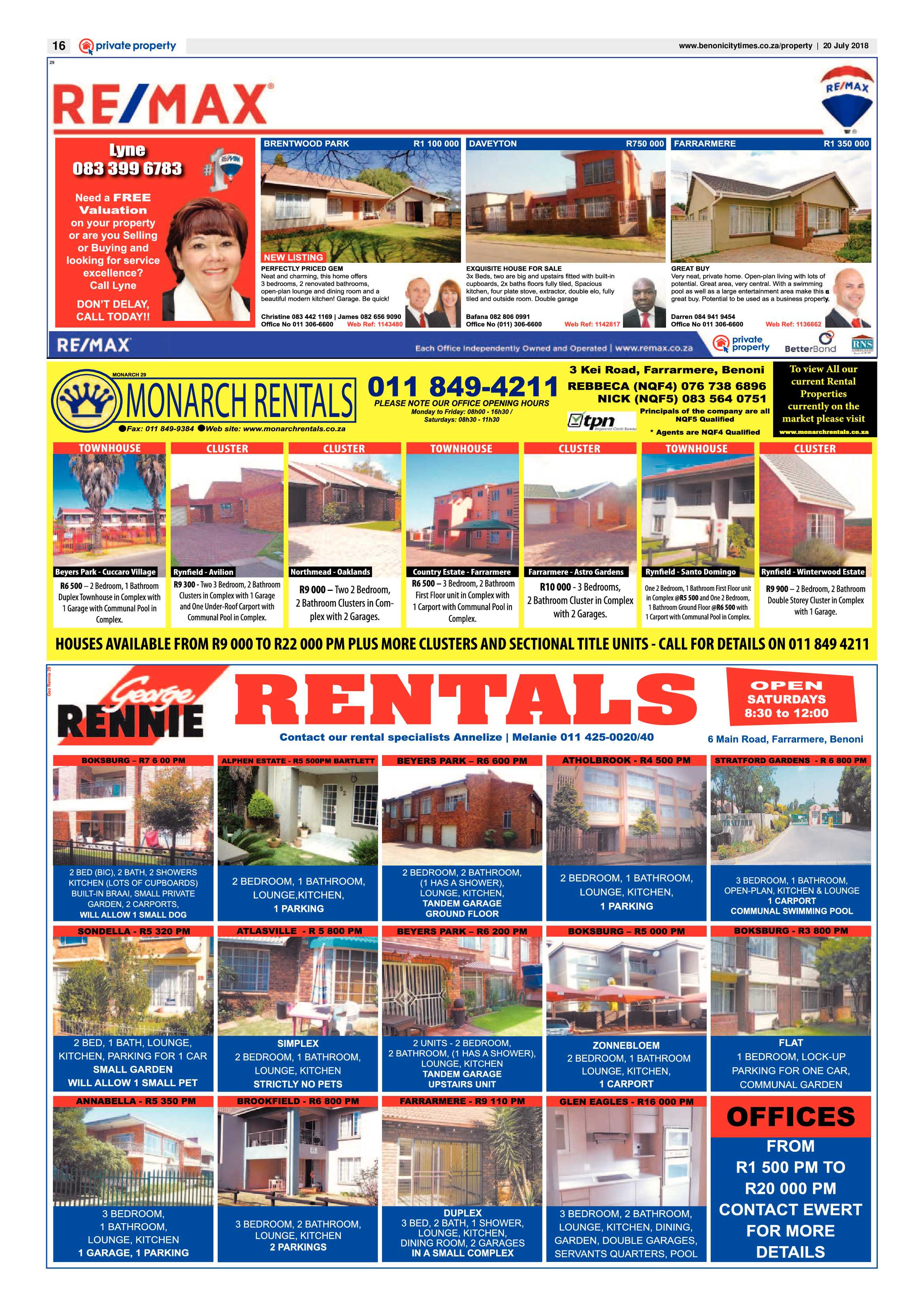 Benoni City Times 19 July 2018 page 16