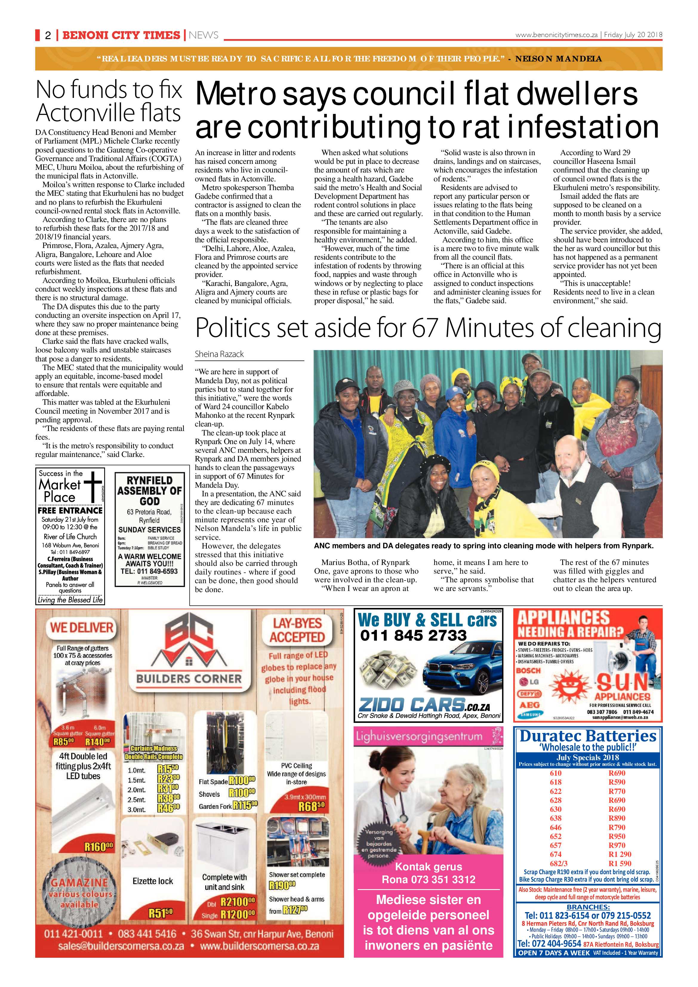 Benoni City Times 19 July 2018 page 2
