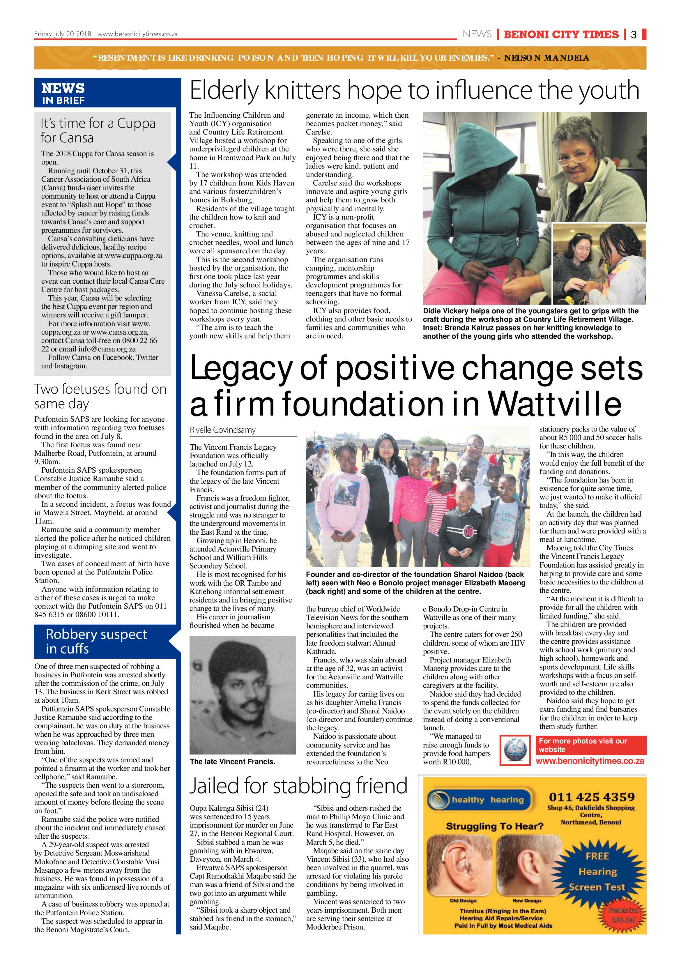 Benoni City Times 19 July 2018 page 3