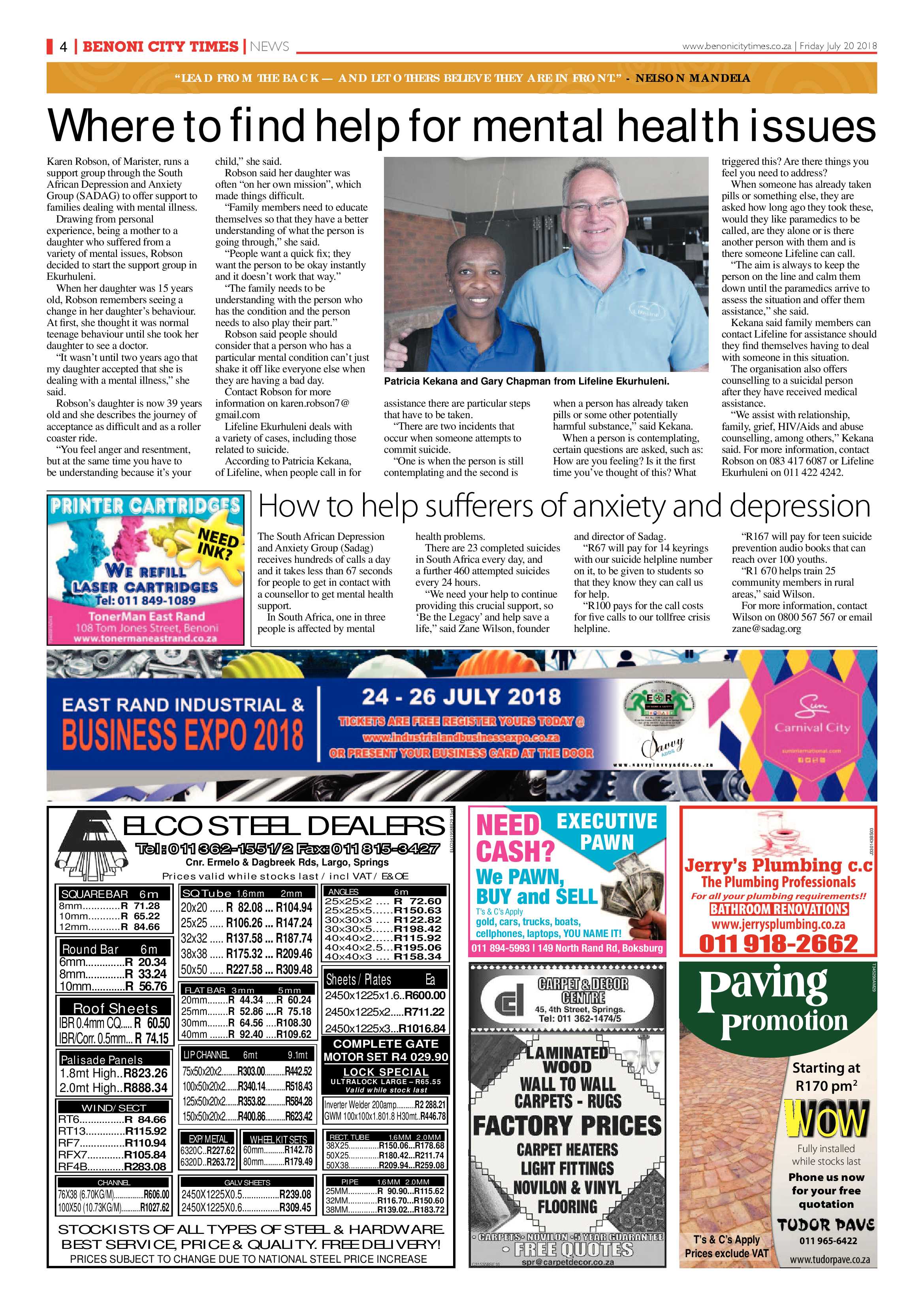 Benoni City Times 19 July 2018 page 4