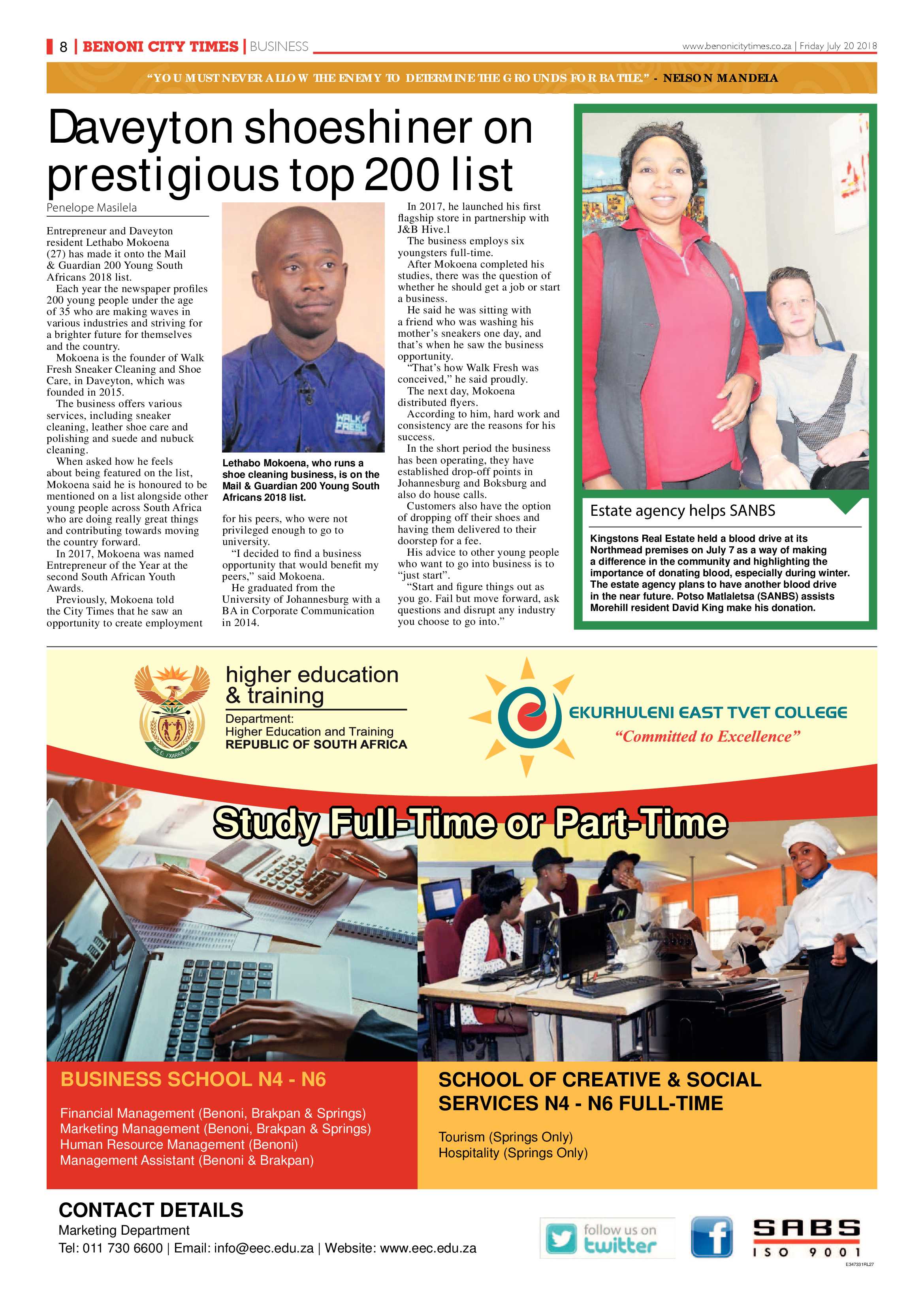 Benoni City Times 19 July 2018 page 8