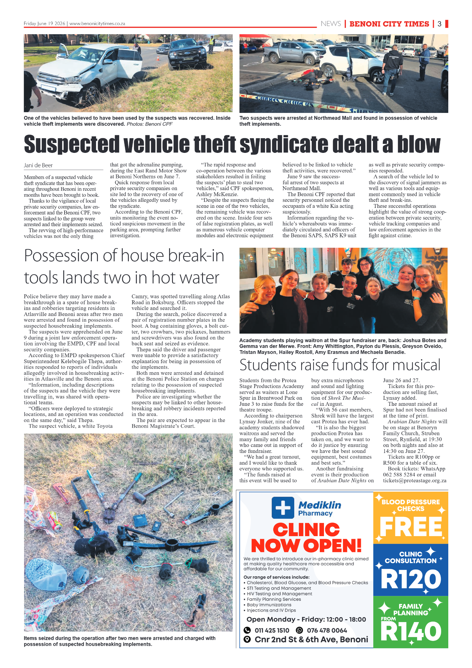 Benoni City Times 19 June 2026 page 3