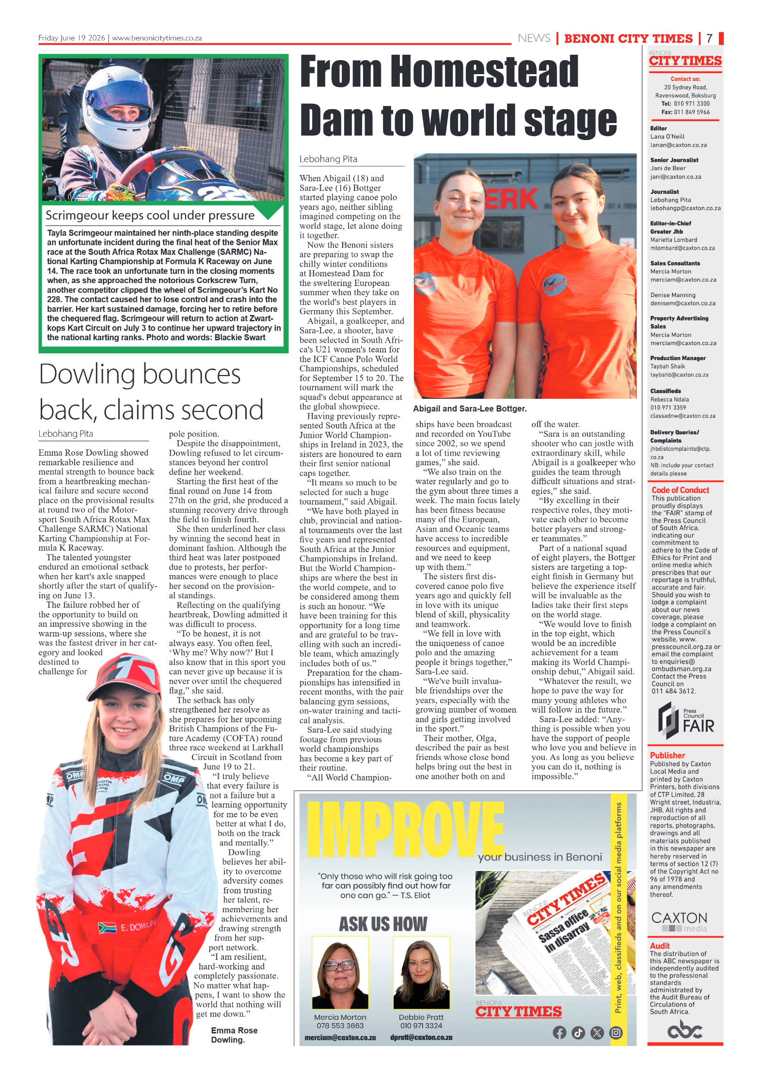 Benoni City Times 19 June 2026 page 7