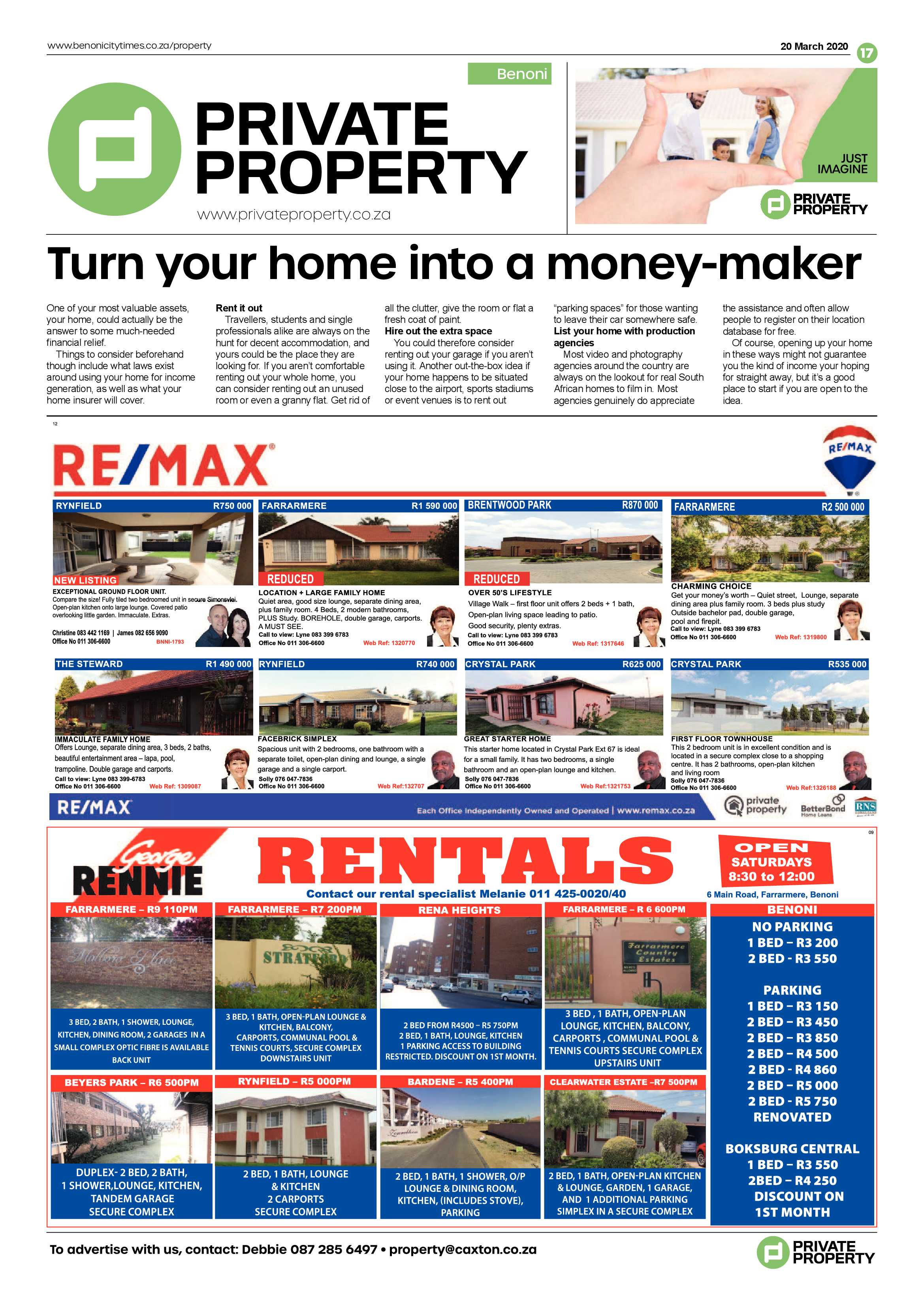 Benoni City Times 19 March 2020 page 17
