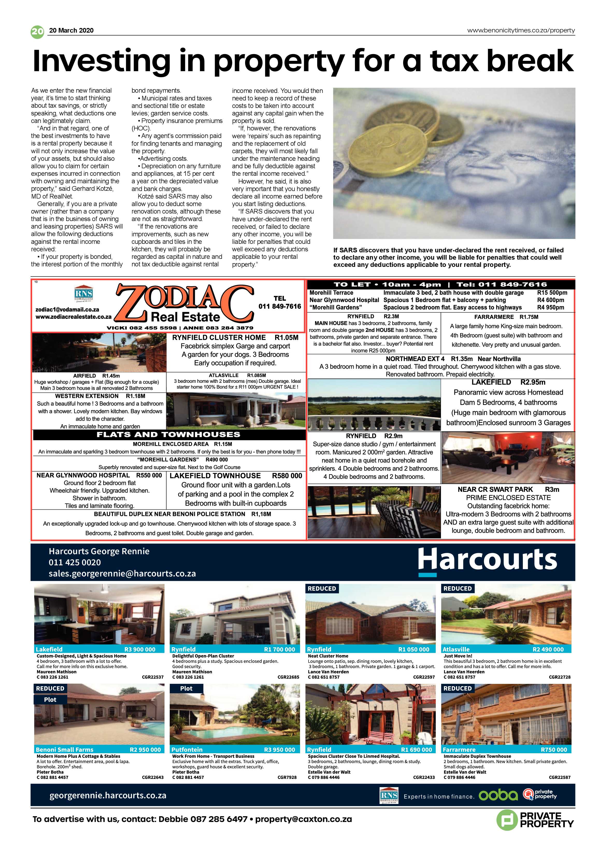 Benoni City Times 19 March 2020 page 20