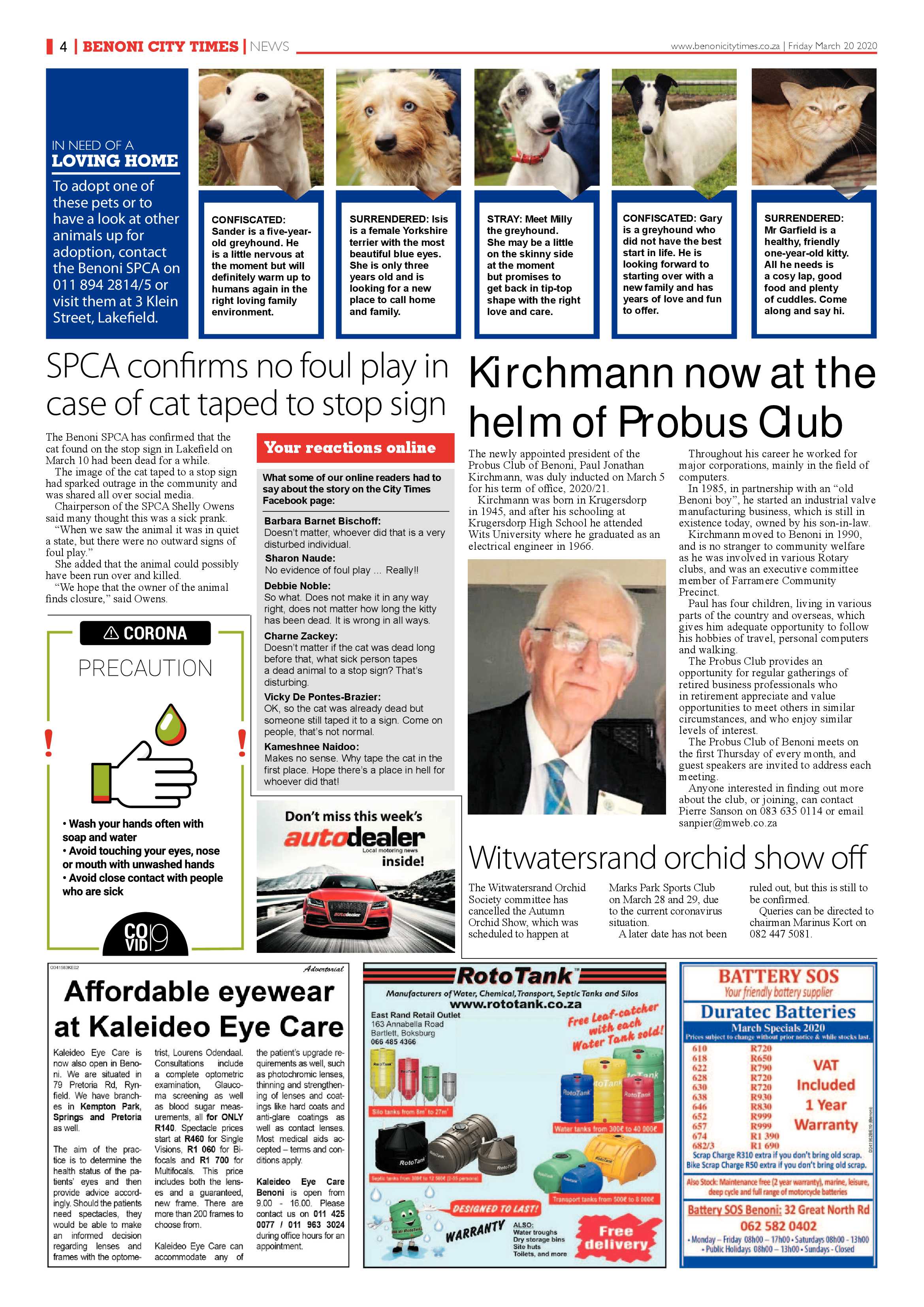 Benoni City Times 19 March 2020 page 4