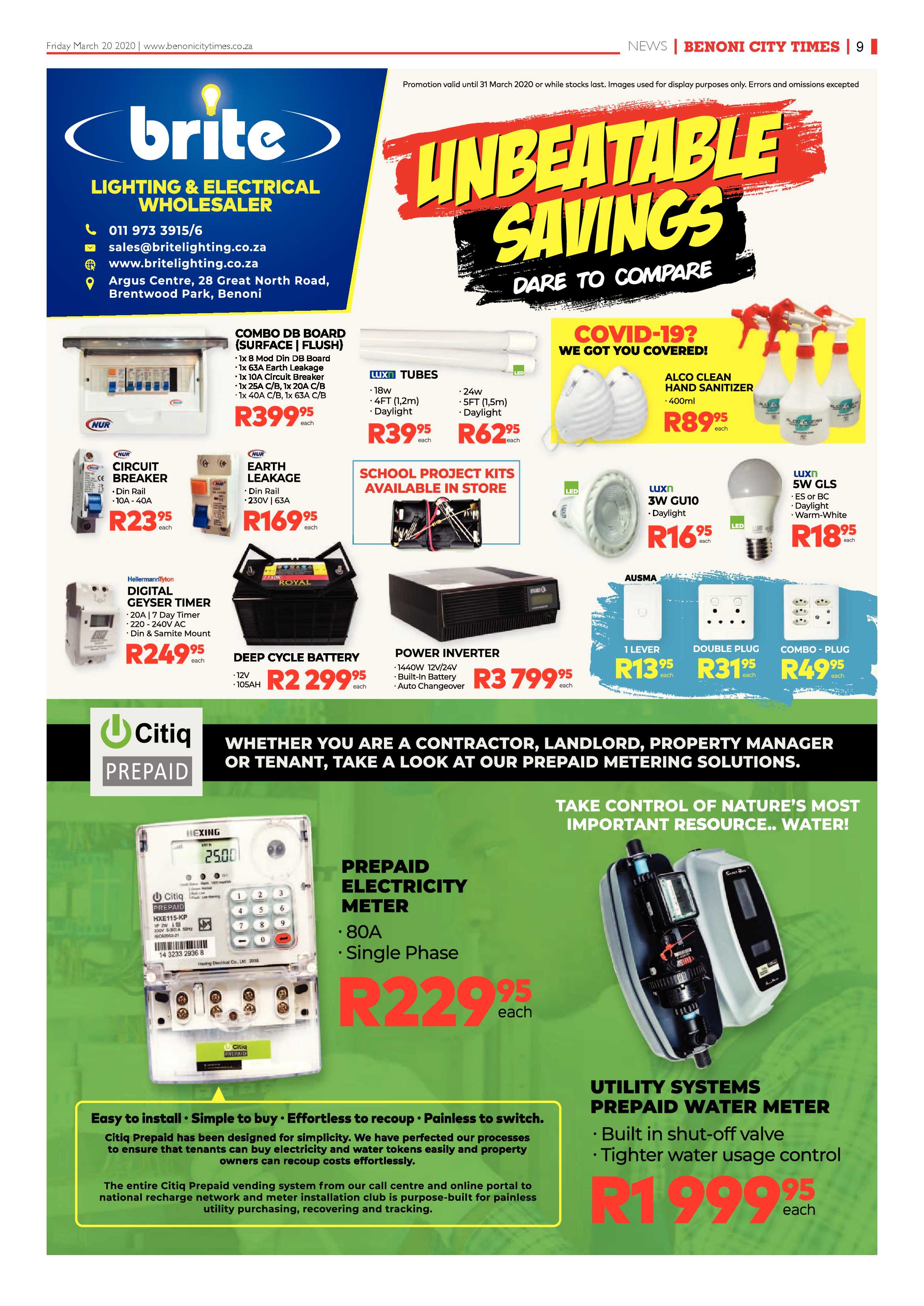 Benoni City Times 19 March 2020 page 9