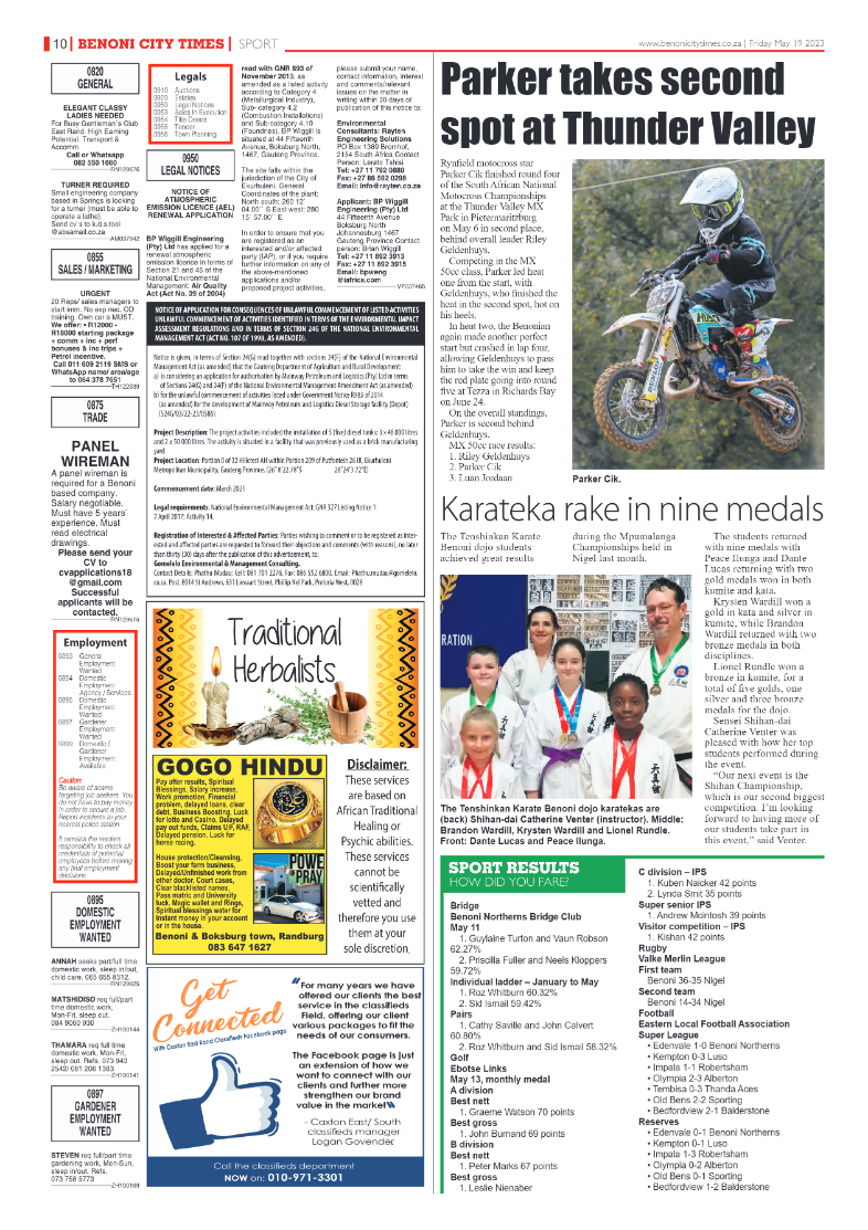 Benoni City Times 19 May 2023 page 10