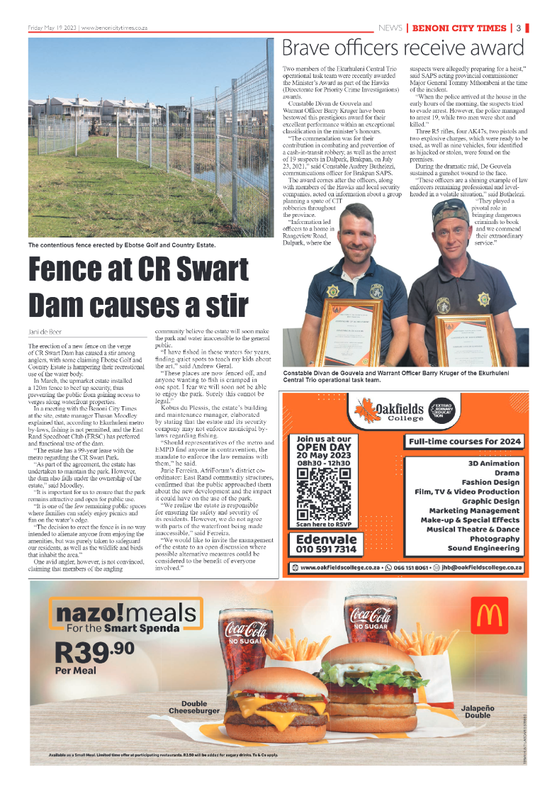 Benoni City Times 19 May 2023 page 3