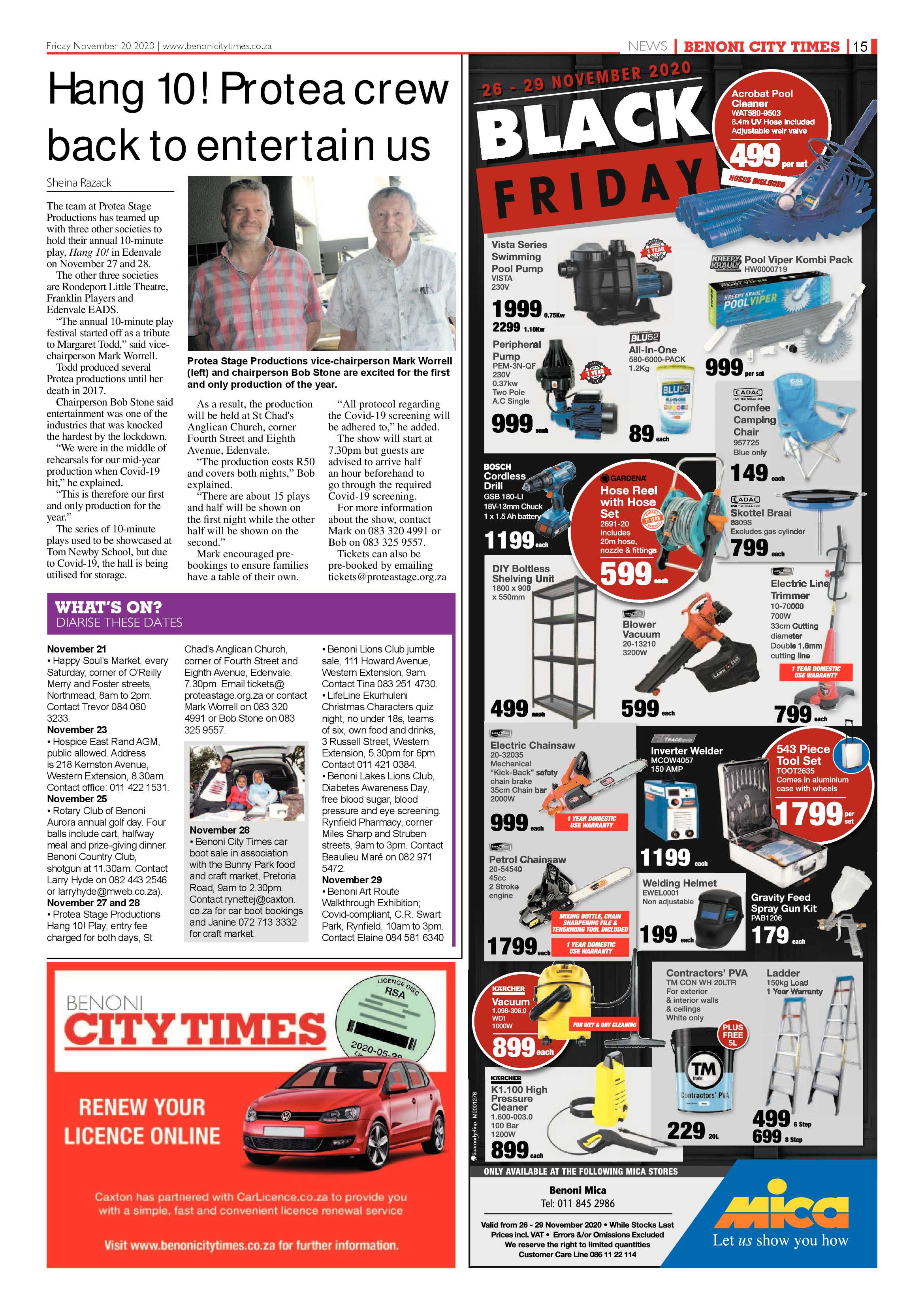 Benoni City Times 19 November 2020 page 15