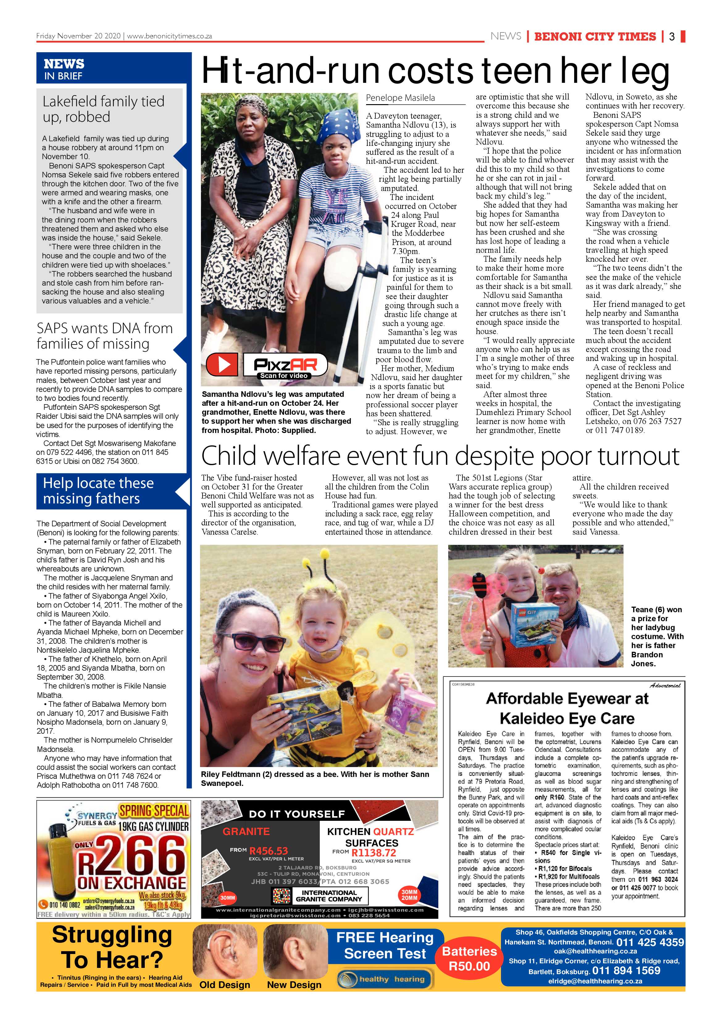 Benoni City Times 19 November 2020 page 3