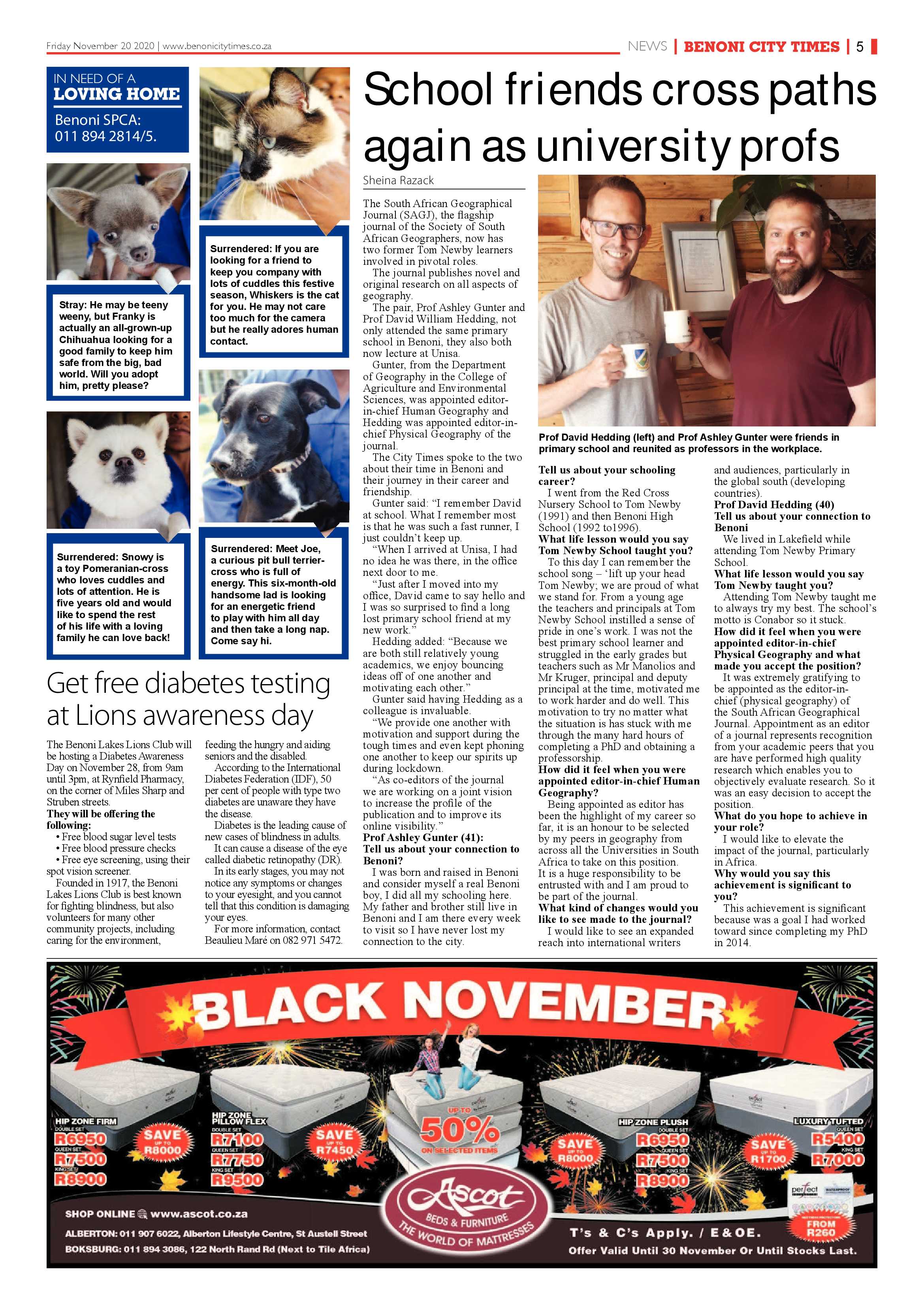Benoni City Times 19 November 2020 page 5