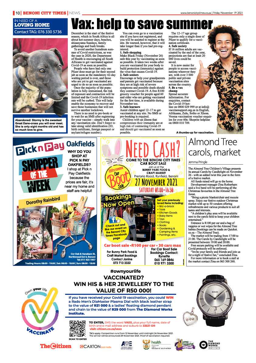 Benoni City Times 19 November 2021 page 10