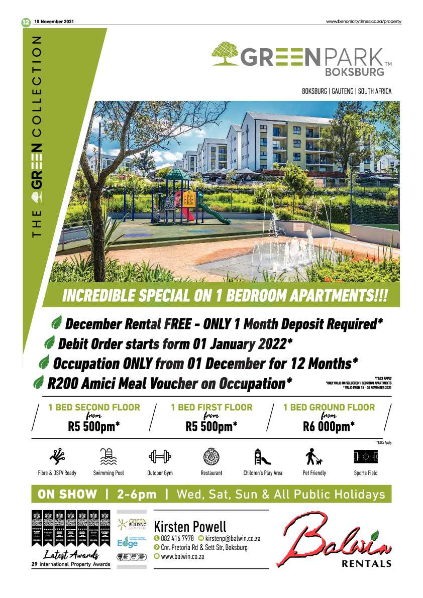 Benoni City Times 19 November 2021 page 12