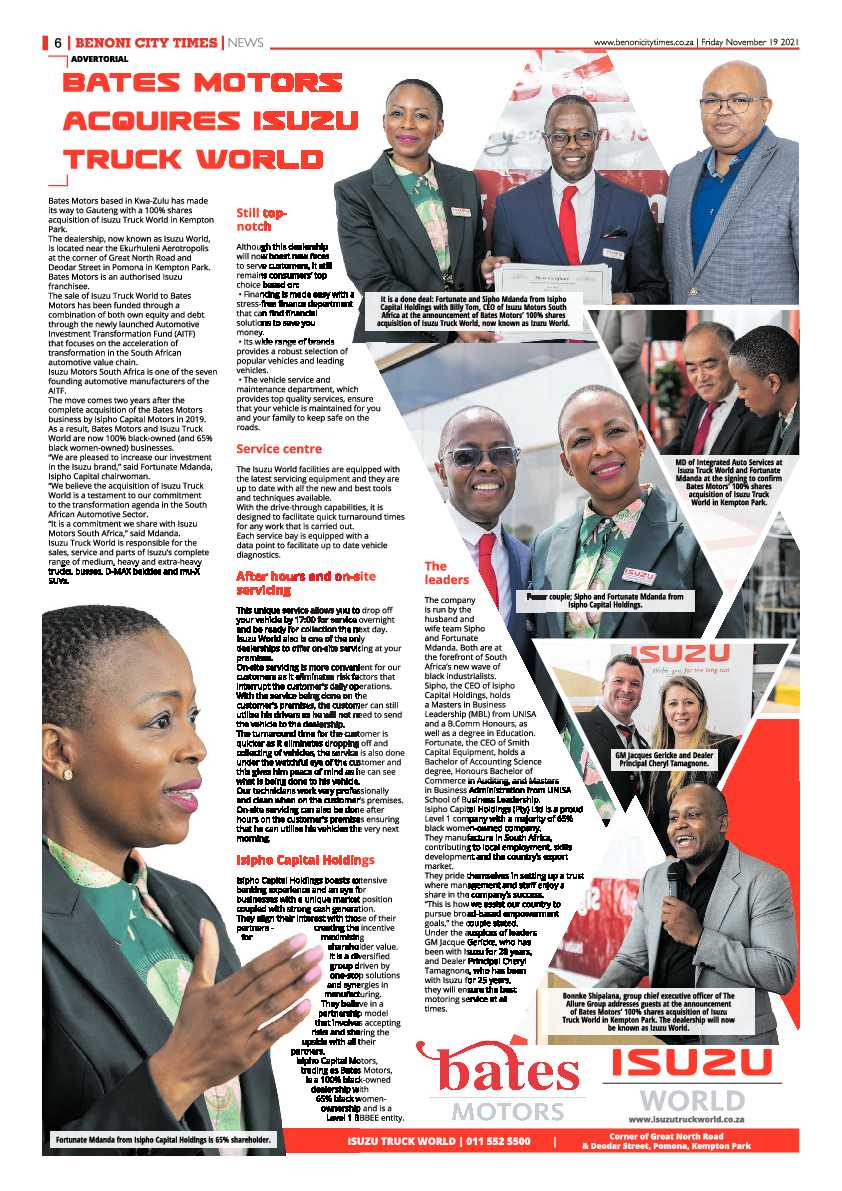 Benoni City Times 19 November 2021 page 6
