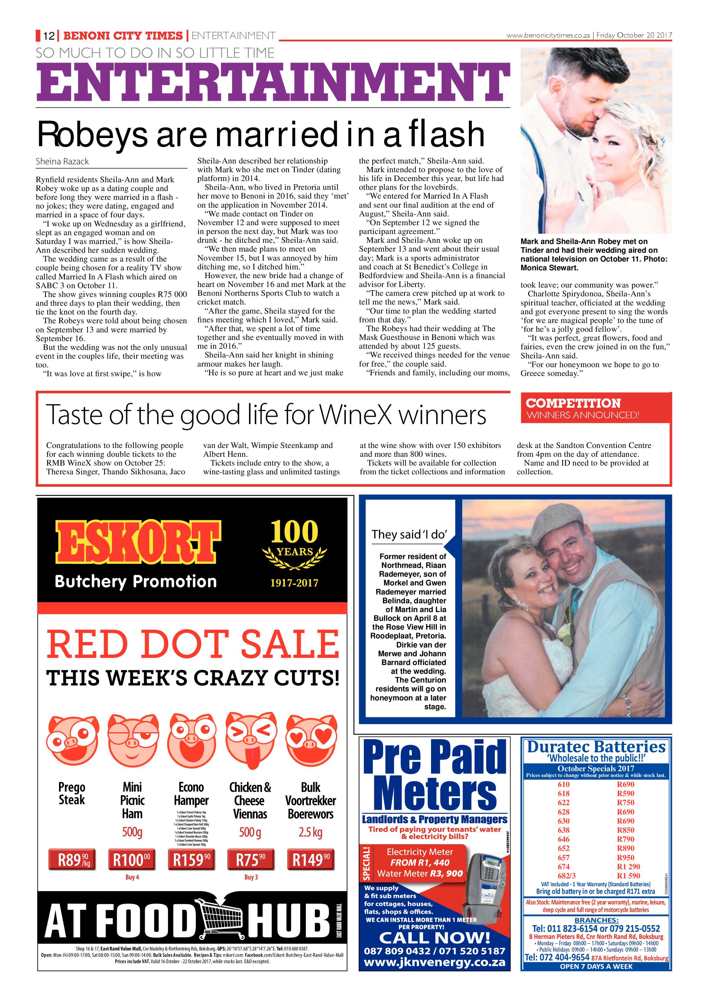 Benoni City Times 19 October 2017 page 12