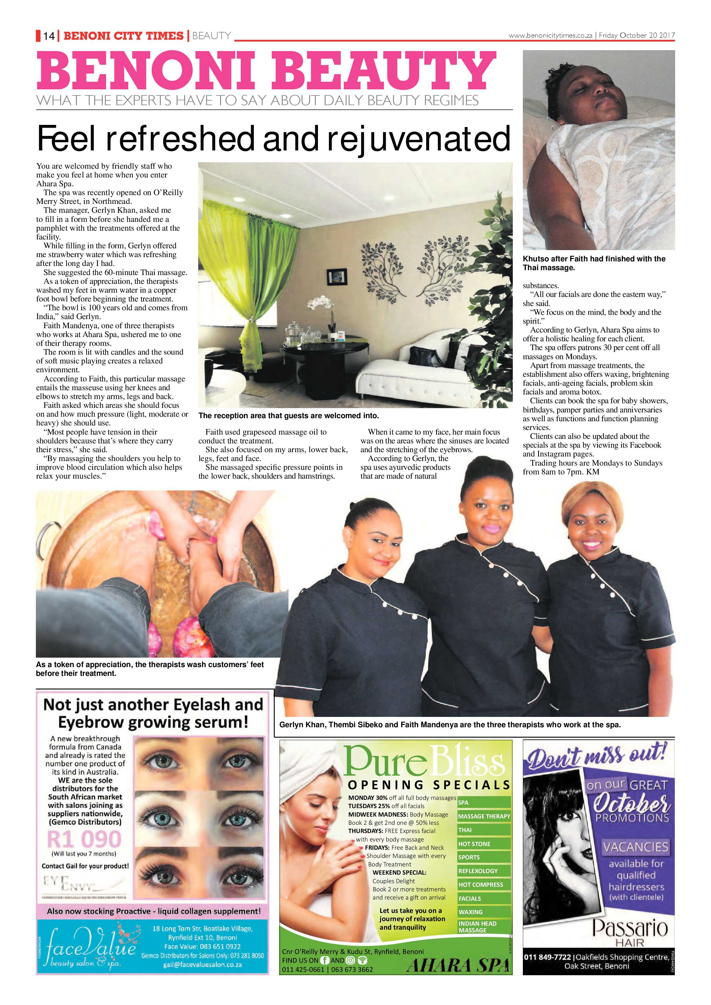 Benoni City Times 19 October 2017 page 14