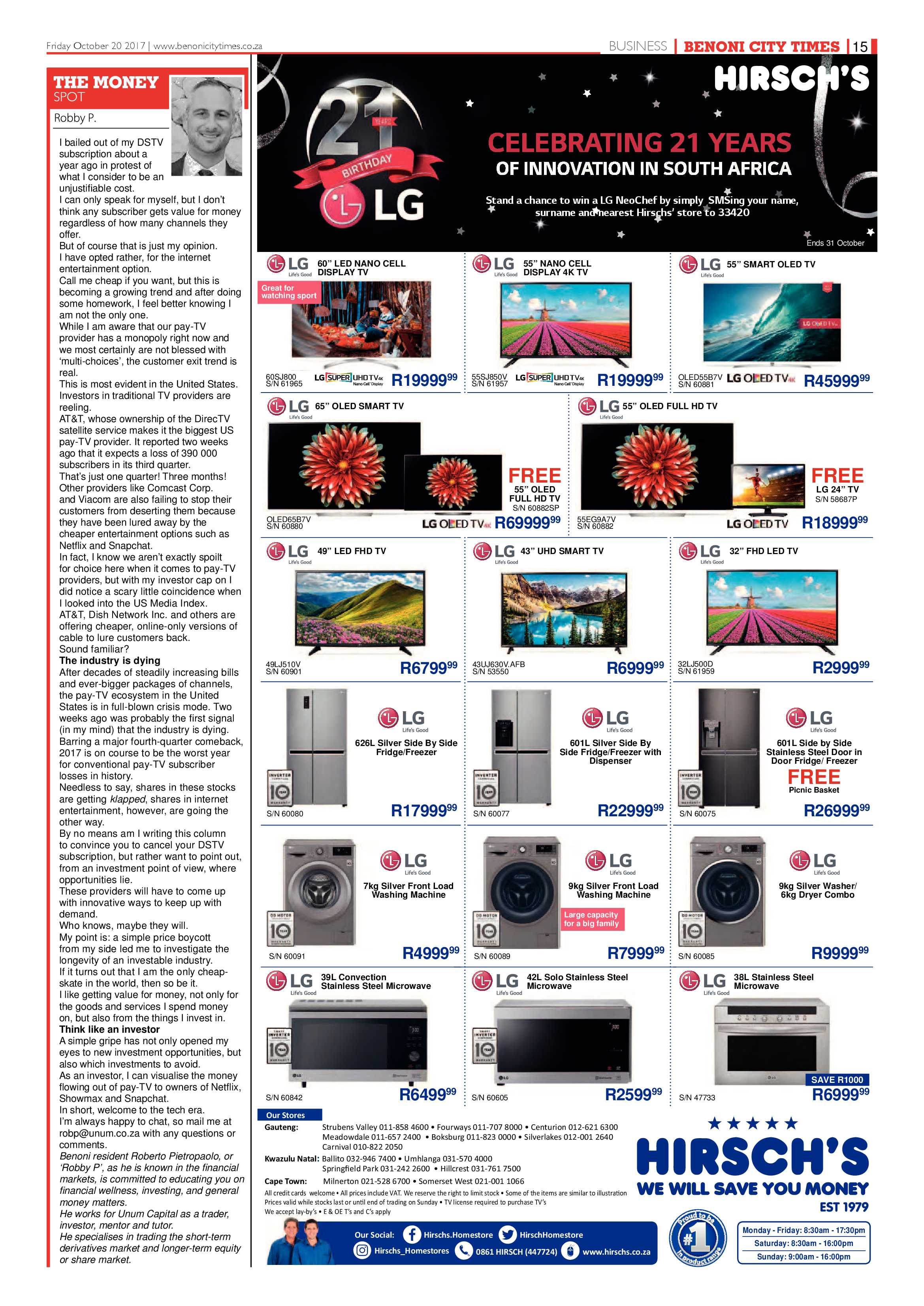 Benoni City Times 19 October 2017 page 15
