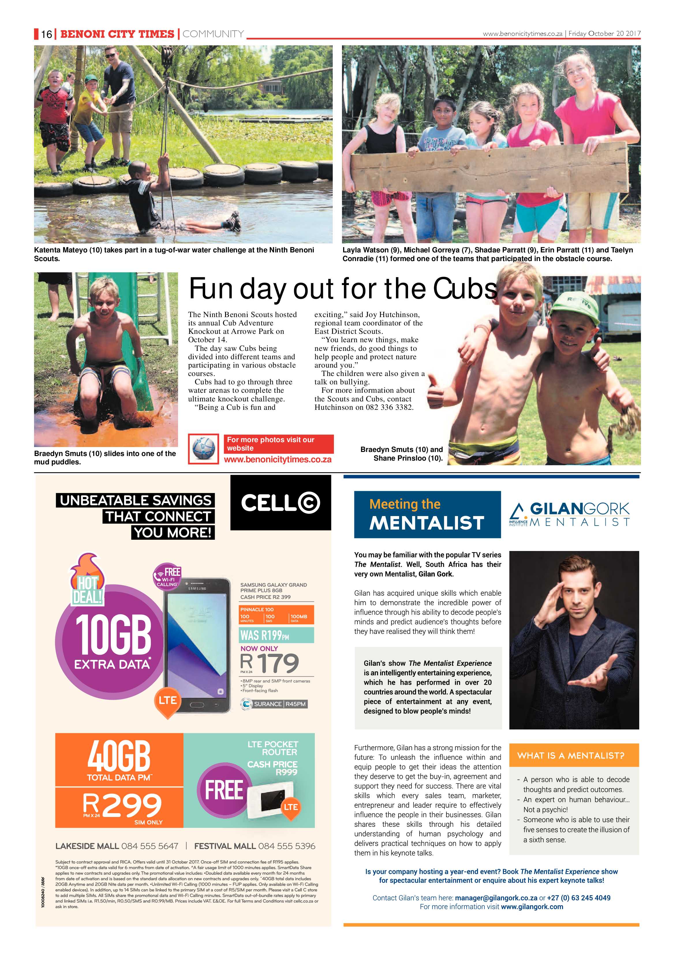 Benoni City Times 19 October 2017 page 16