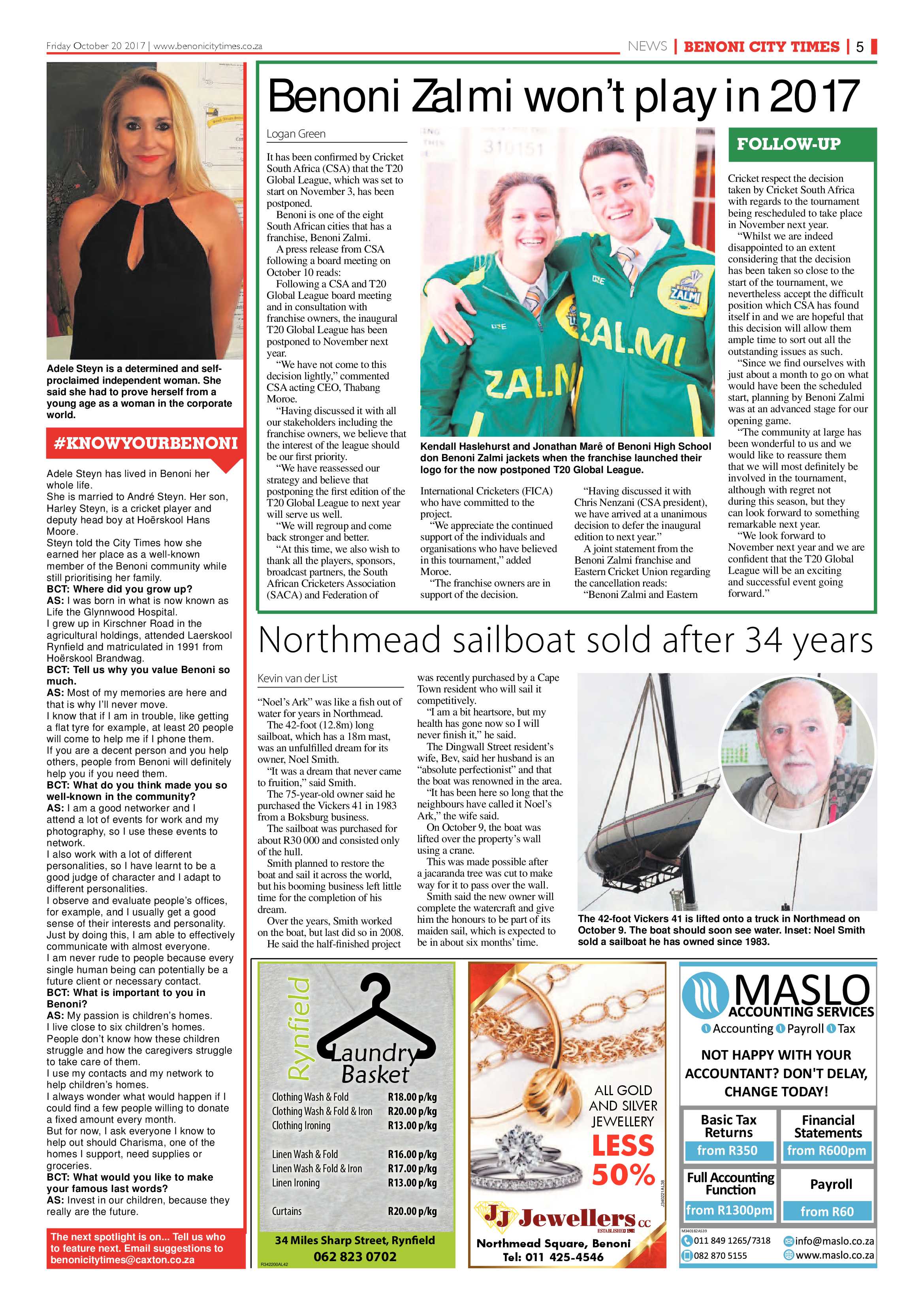 Benoni City Times 19 October 2017 page 5