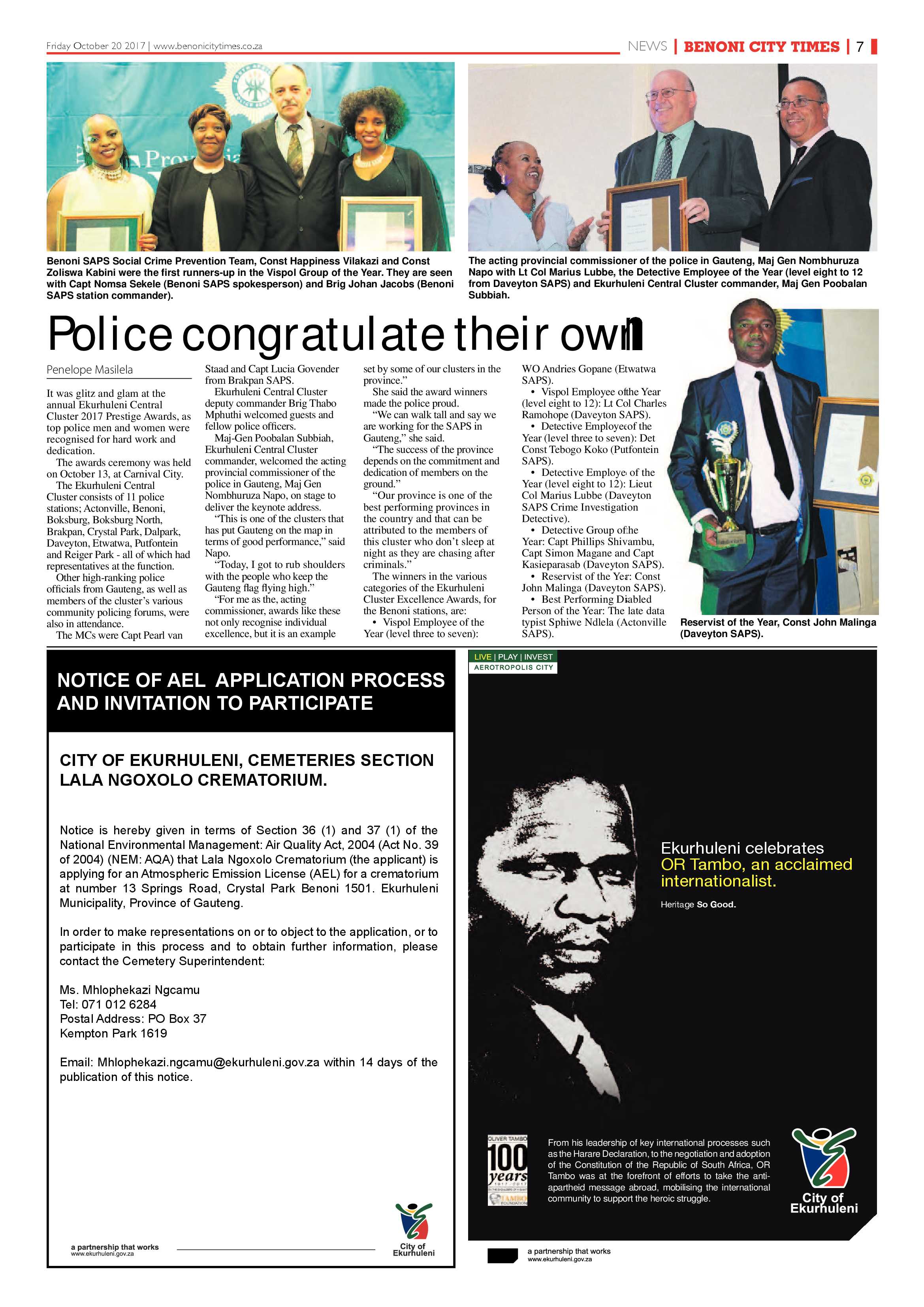 Benoni City Times 19 October 2017 page 7