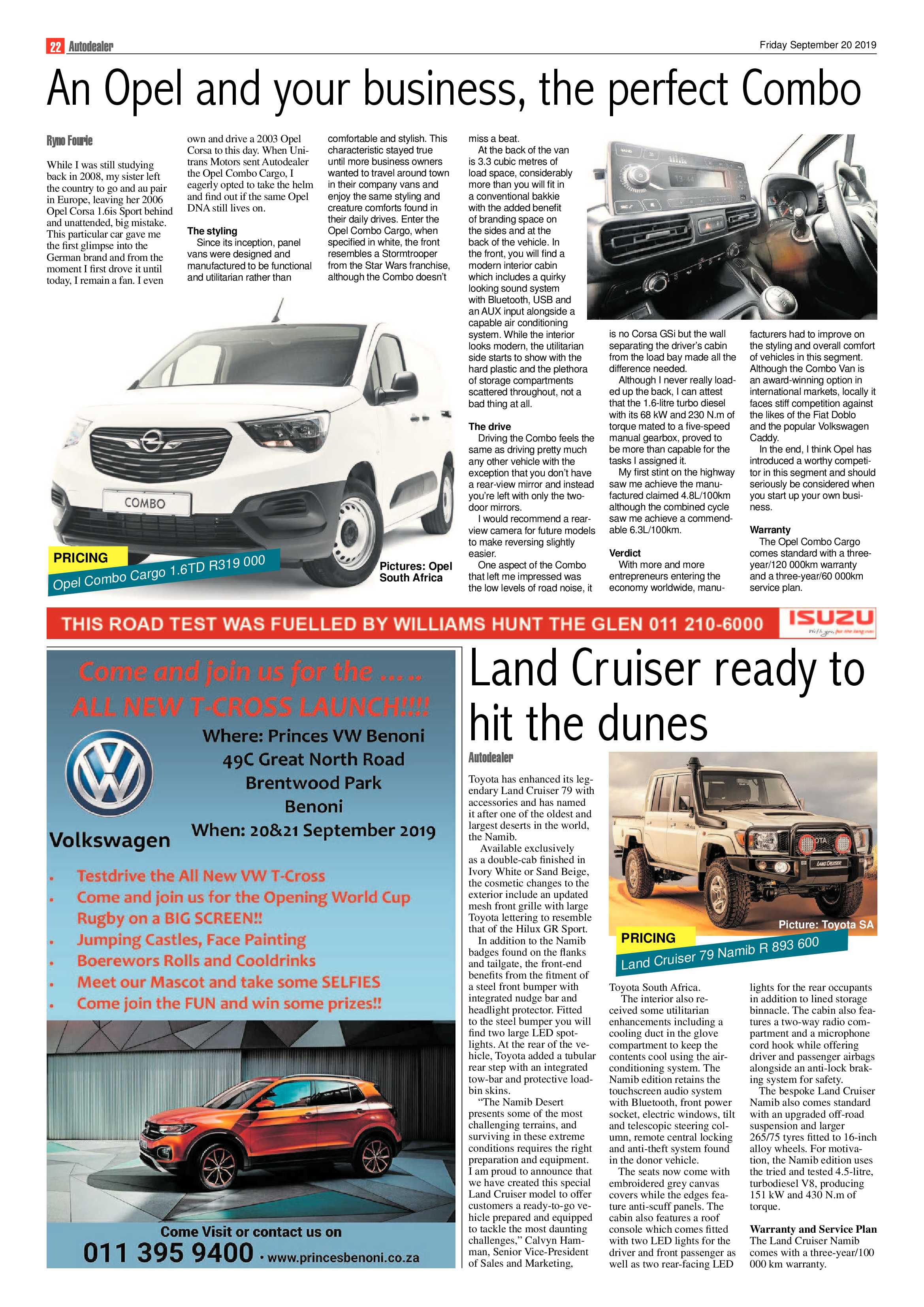 Benoni City Times 19 September 2019 page 22