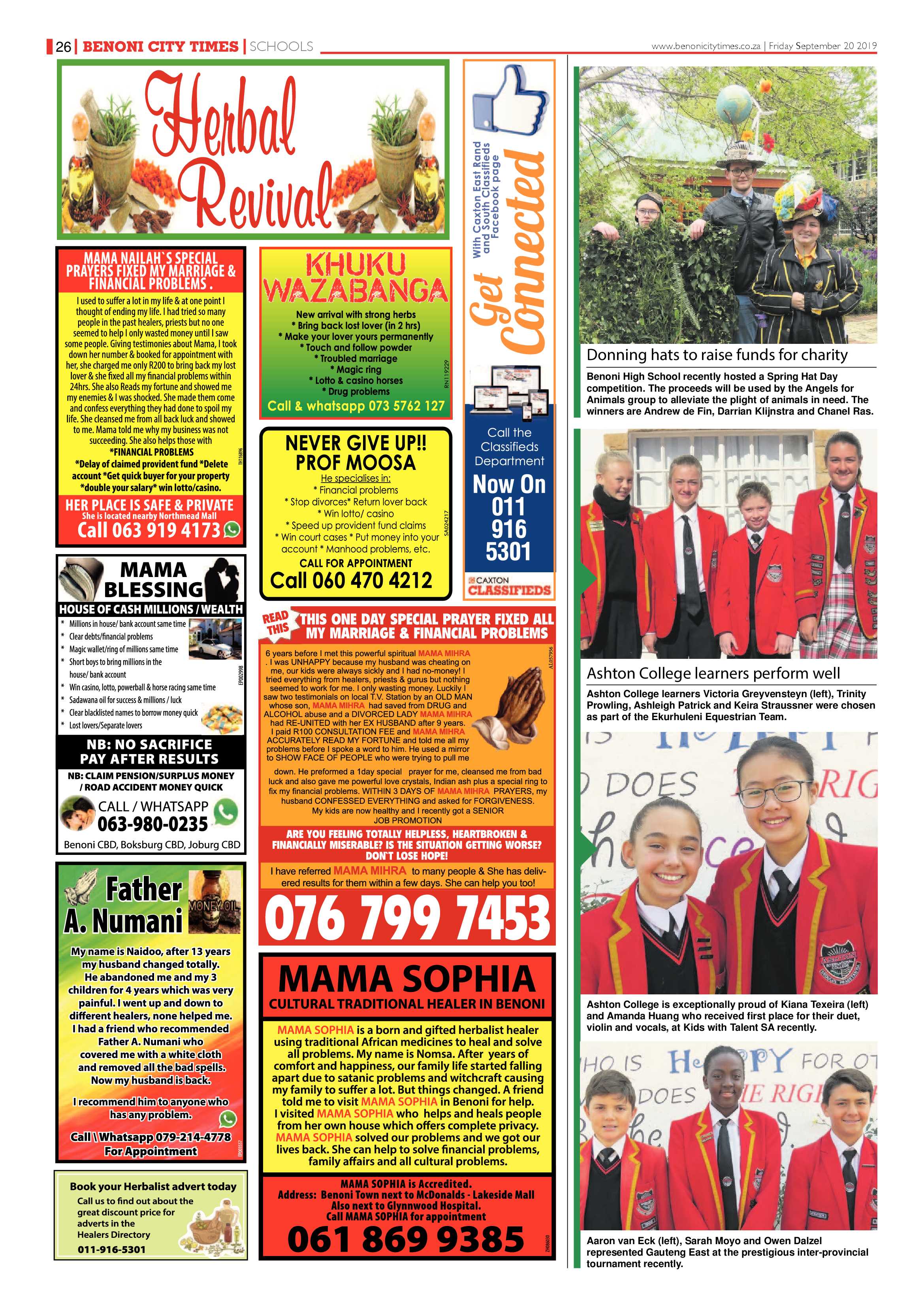 Benoni City Times 19 September 2019 page 26
