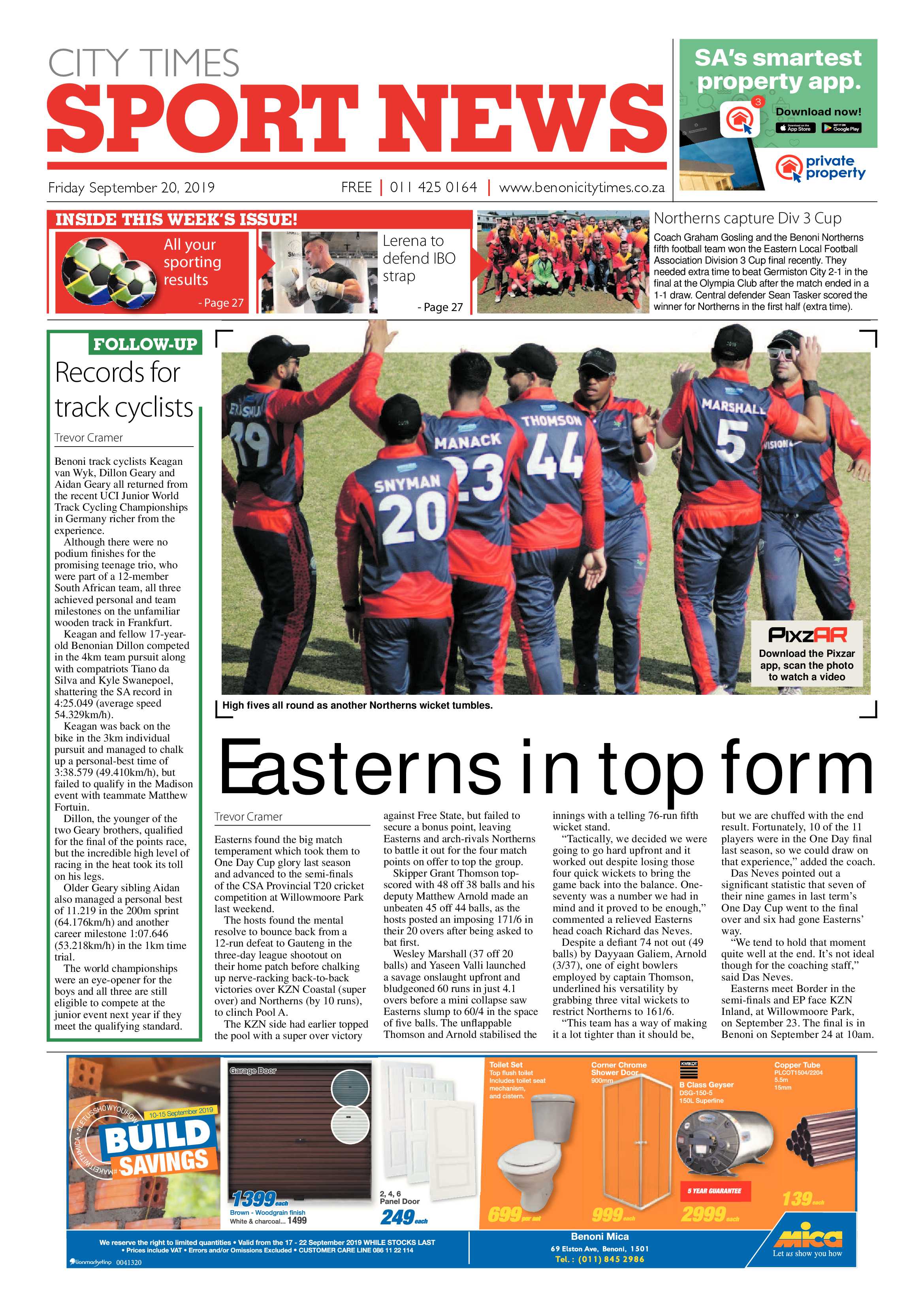 Benoni City Times 19 September 2019 page 28