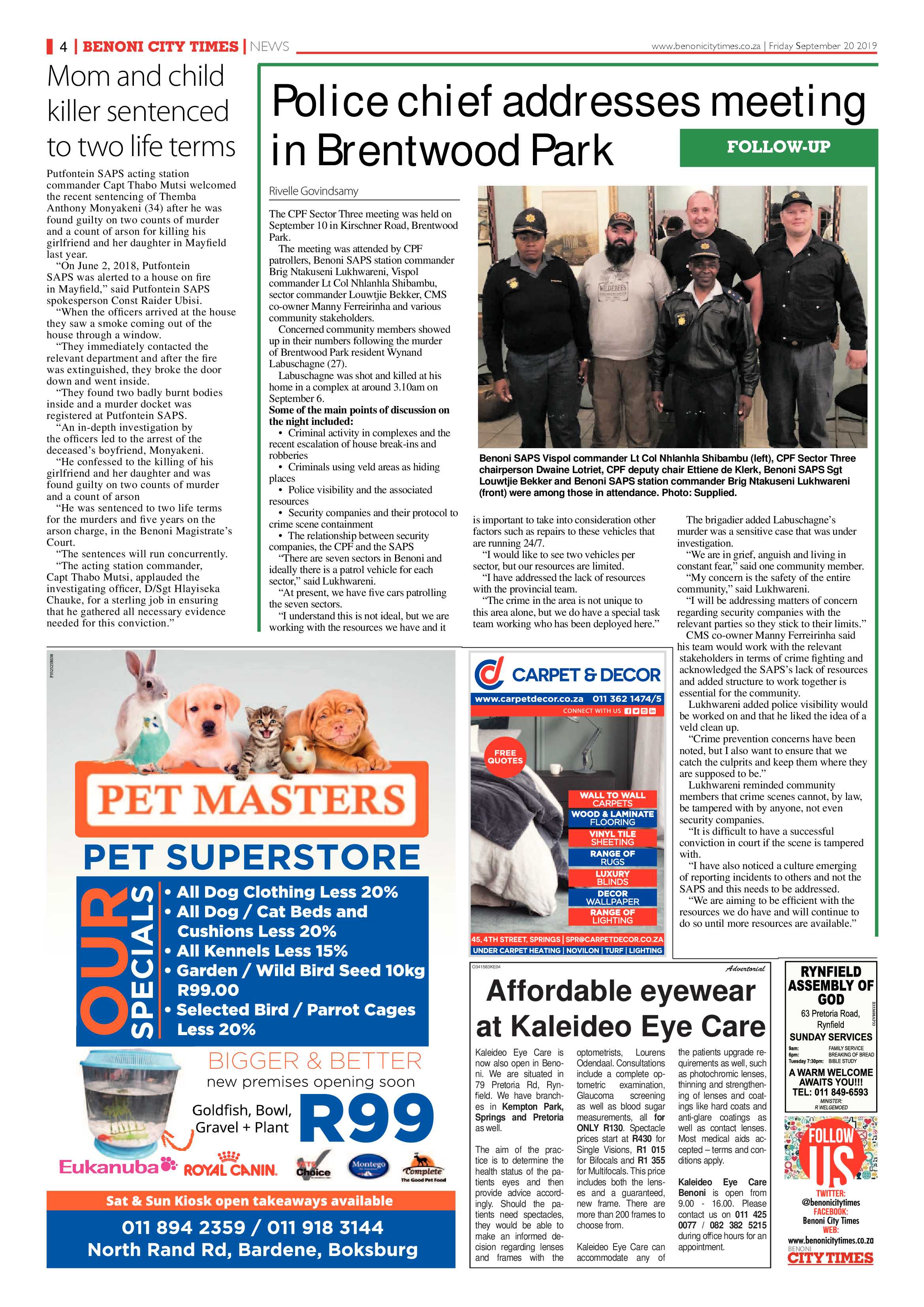 Benoni City Times 19 September 2019 page 4