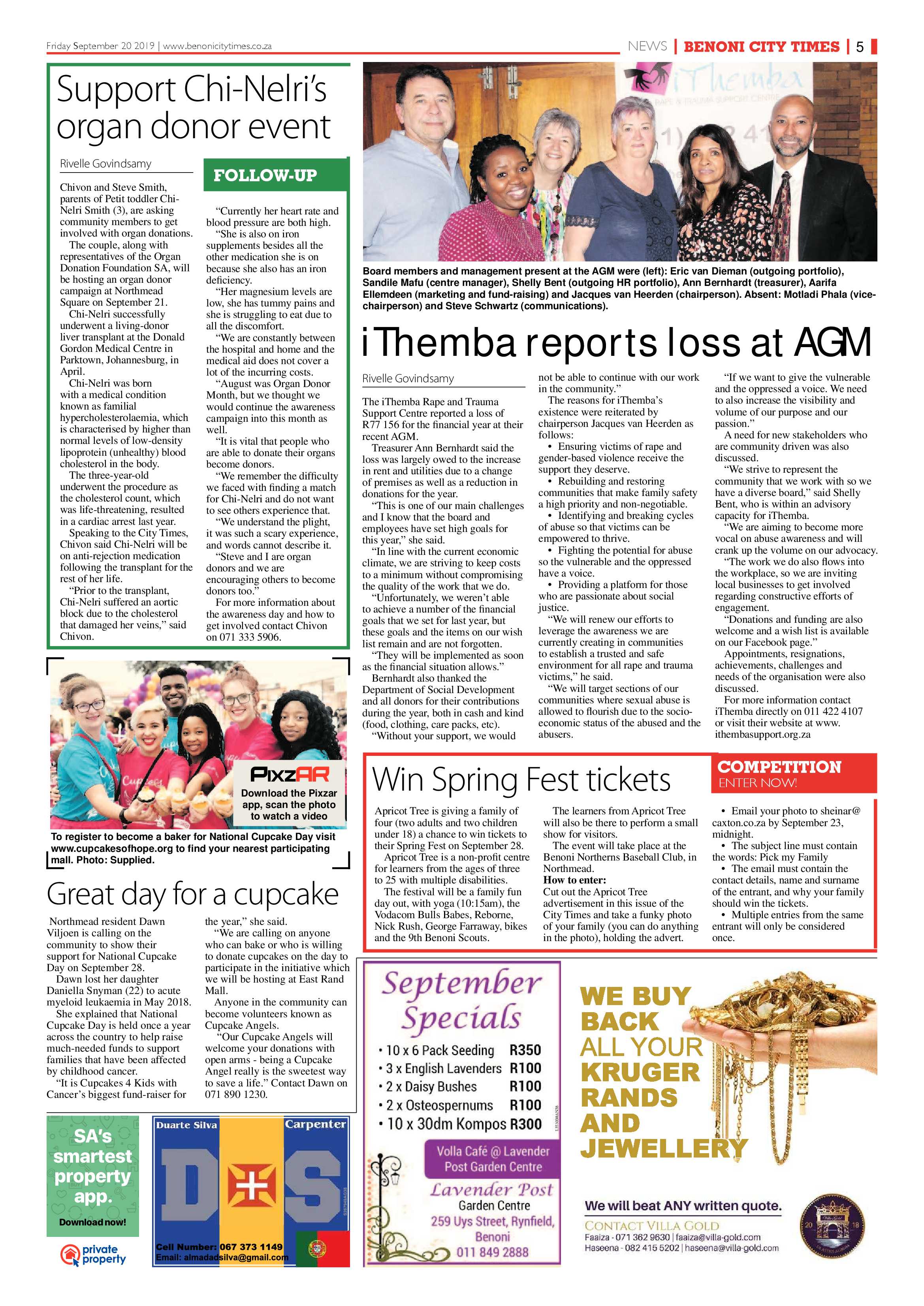 Benoni City Times 19 September 2019 page 5
