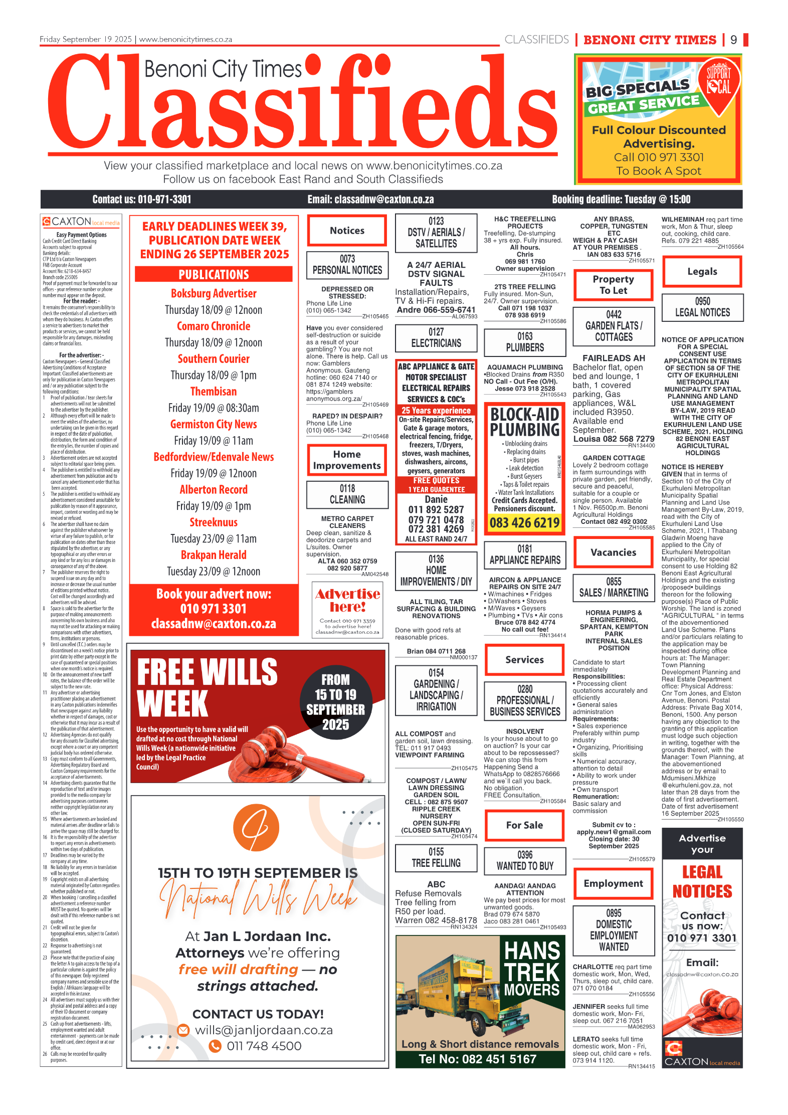 Benoni City Times 19 September 2025 page 11