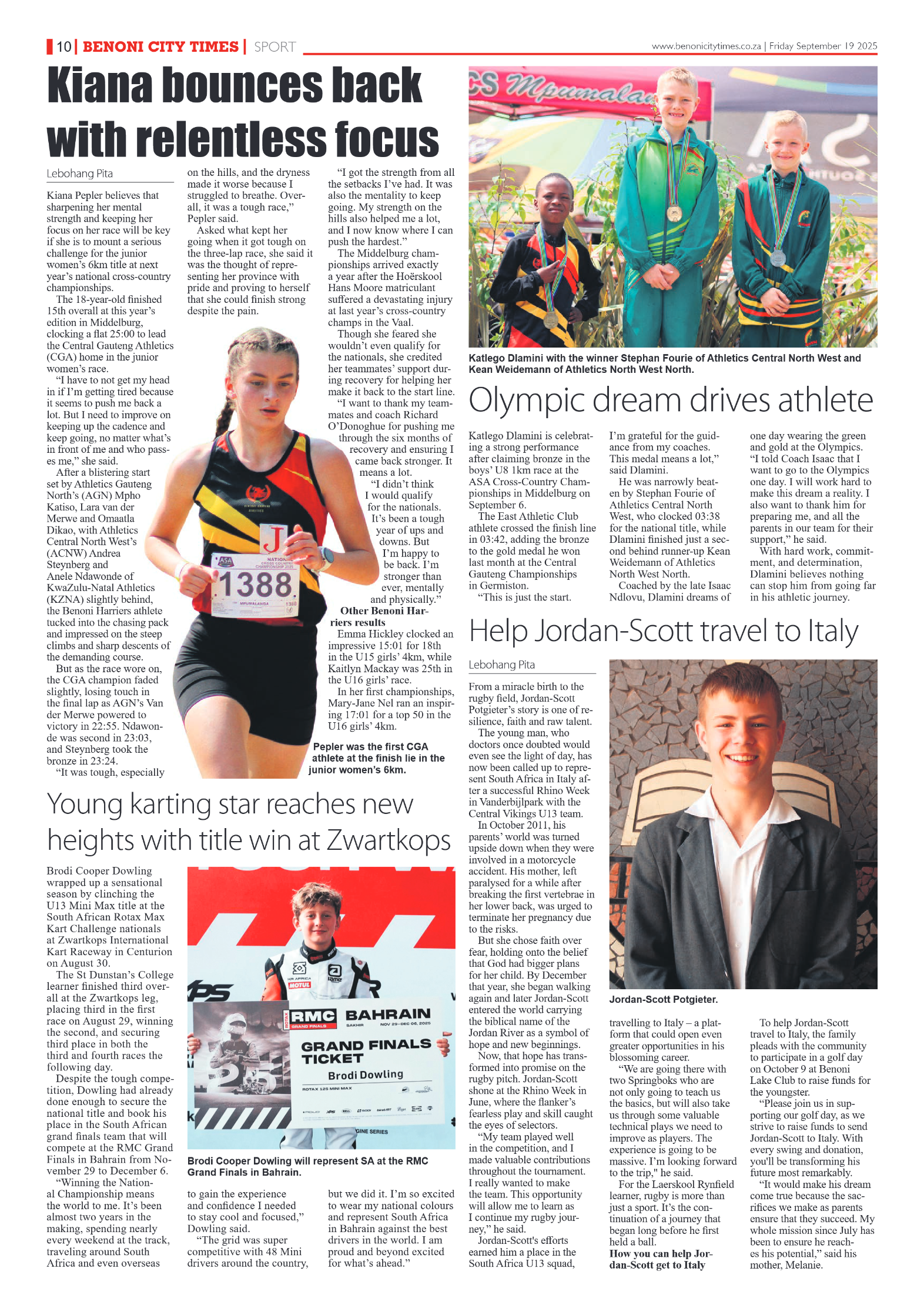 Benoni City Times 19 September 2025 page 12